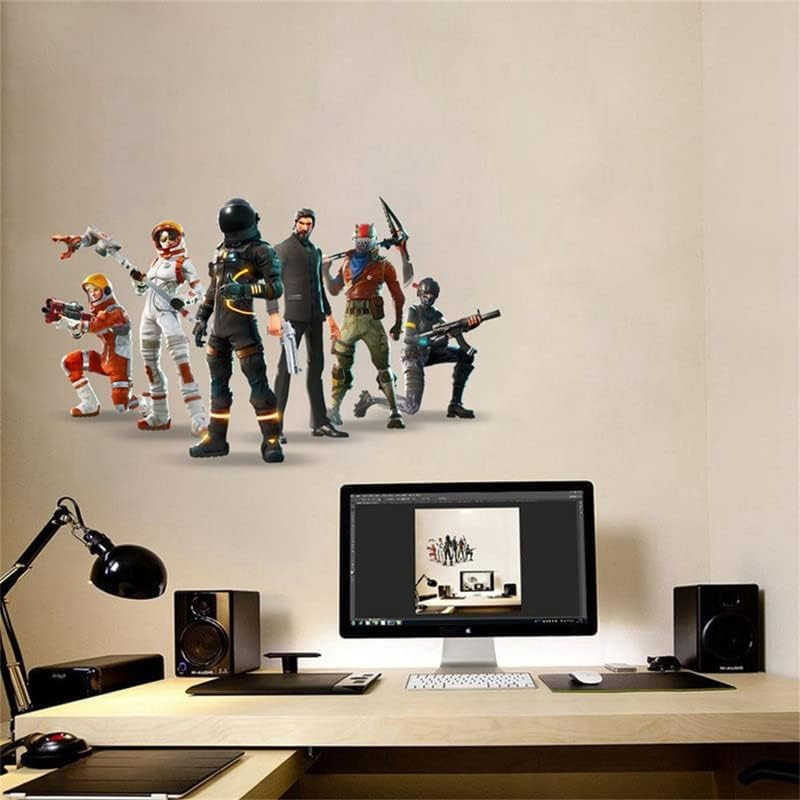 3D Gamer Boys Bedroom Wallpaper Wall Sticker Children'S Room Background Wall Decoration Self-Adhesive Wall Sticker Video Game Sticker Birthday Party Supplies image number 5