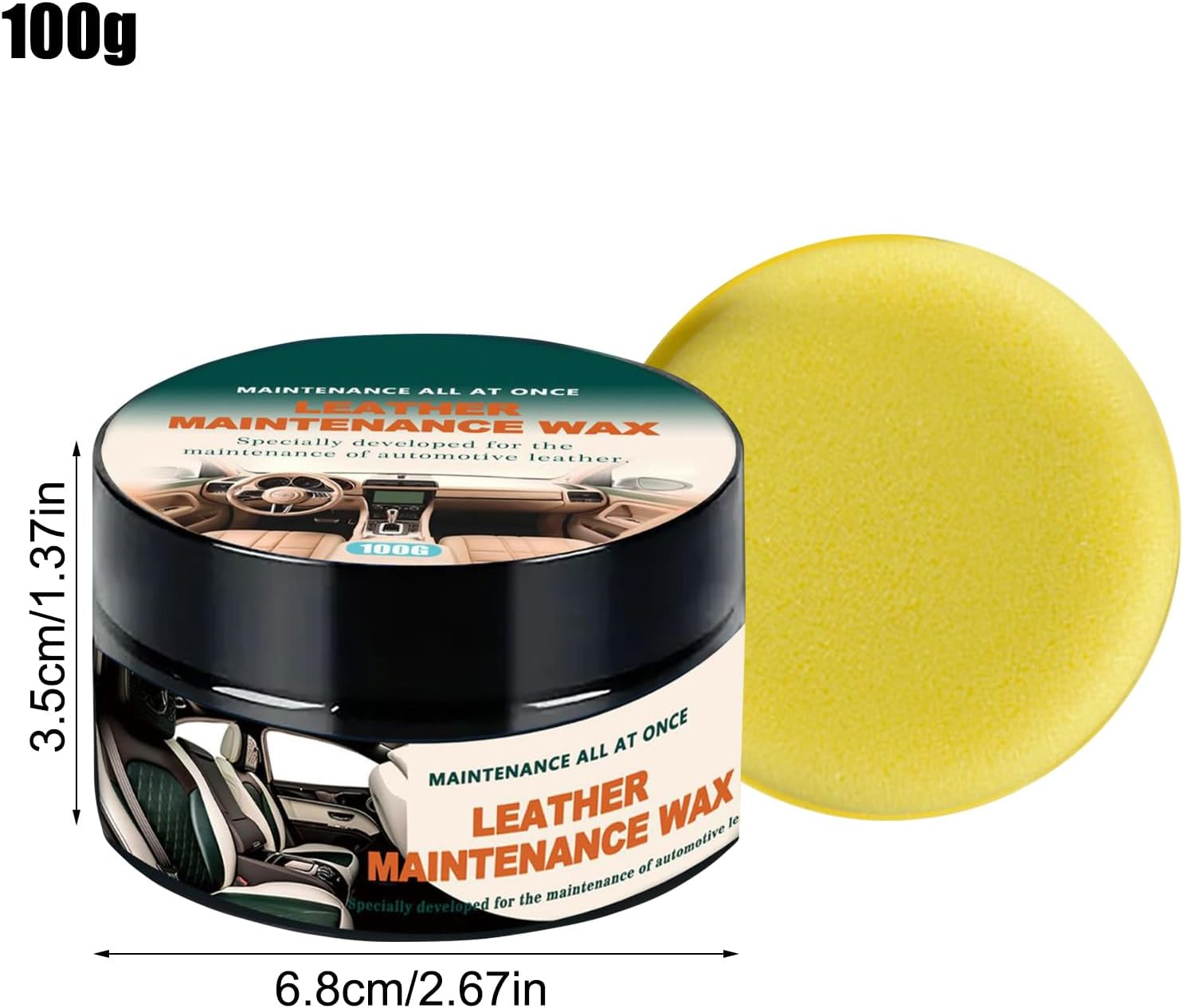 Trim Restorer Automotive - Car Interior Scratch Remover,100G Natural Wax Paste Coating Cleaner Detailing Supplies Safe Long Lasting for Minor Scratch Repair image number 3