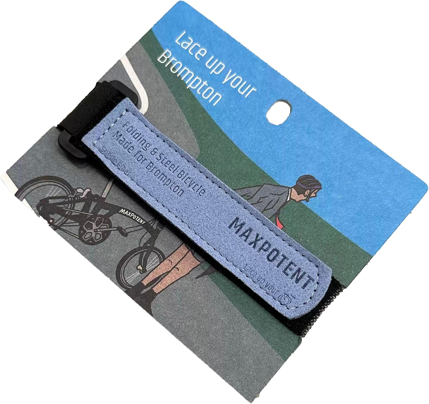 Magic Fastening Management Straps, Reusable Hook and Loop Cable Cord Organizer Ties, Multipurpose Elastic Leg Straps for Outdoor Activities, Elastic Ankle Safety Bands for Cycling（Blue）