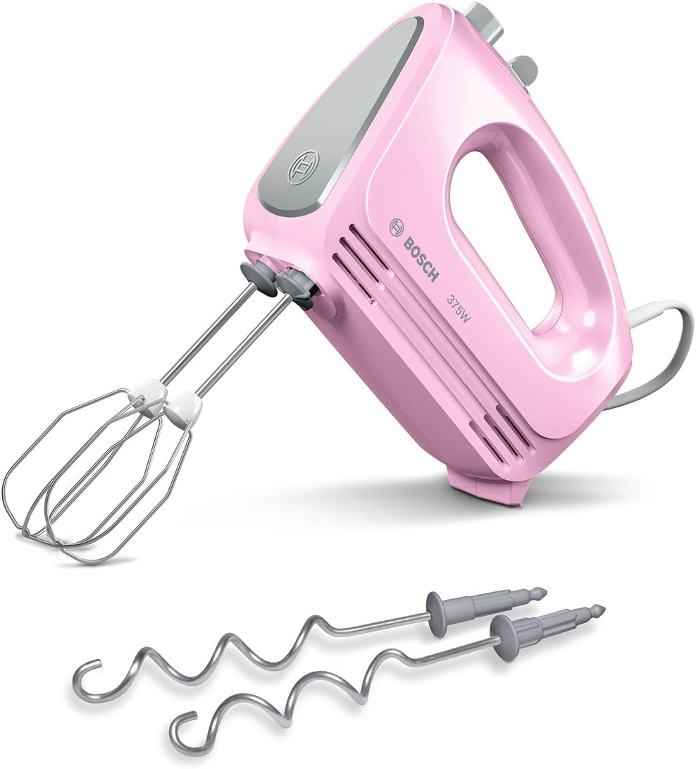 Bosch MFQ2210K Hand Mixer, Pink/Grey, 375 W