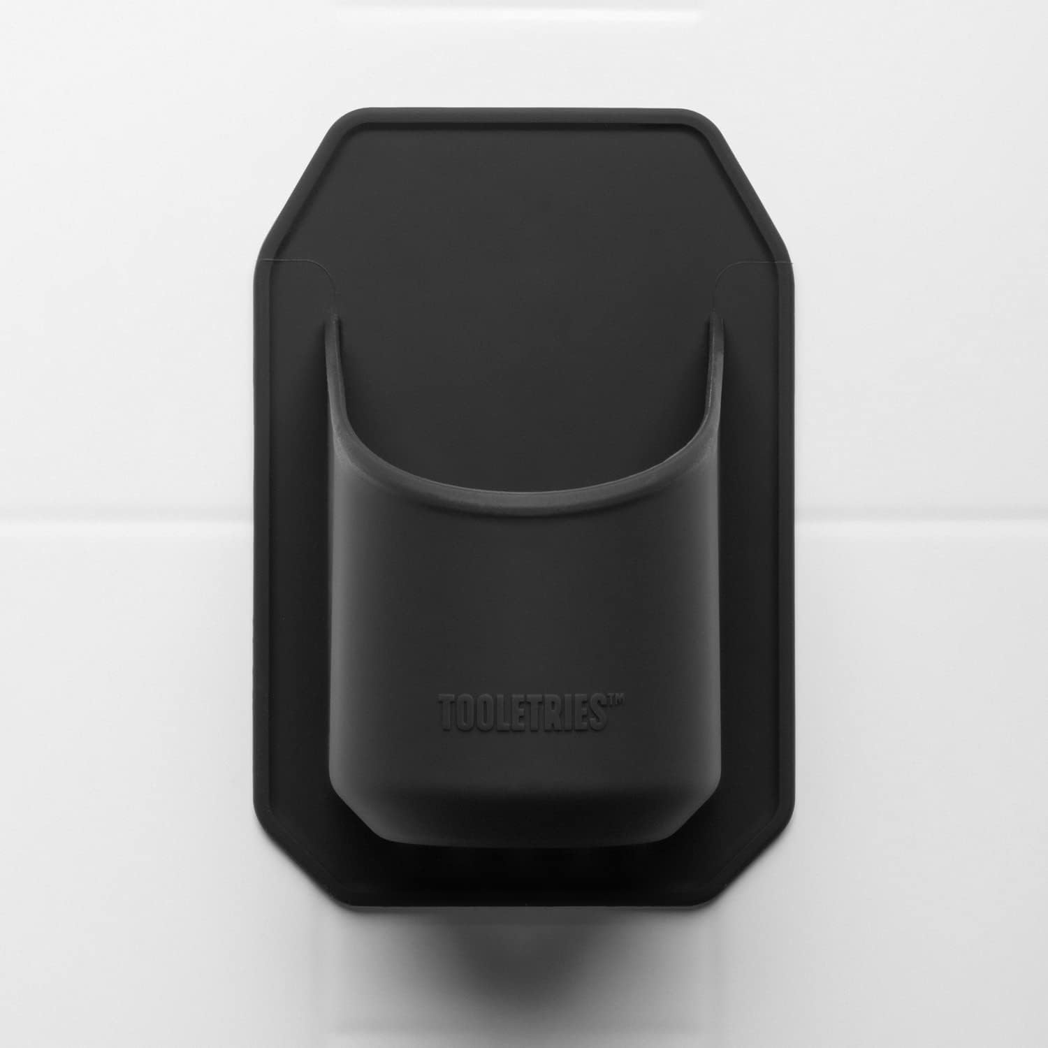 TOOLETRIES Shower Drink Holder - 100% Silicone Can Holder for Beer or Soda - Bathroom Accessory - Silicone-Grip Technology, No Adhesive Needed - Charcoal image number 1