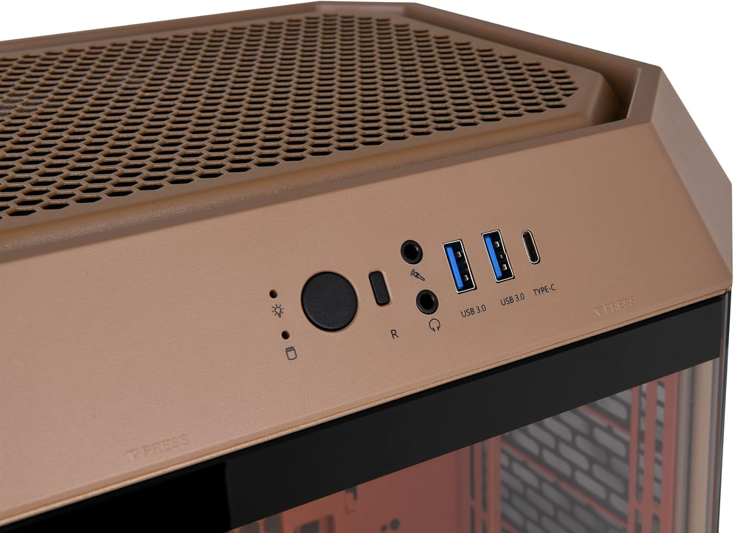 Thermaltake the Tower 300 Tempered Glass Micro Tower Case Gravel Sand Edition, CA-1Y4-00SGWN-00