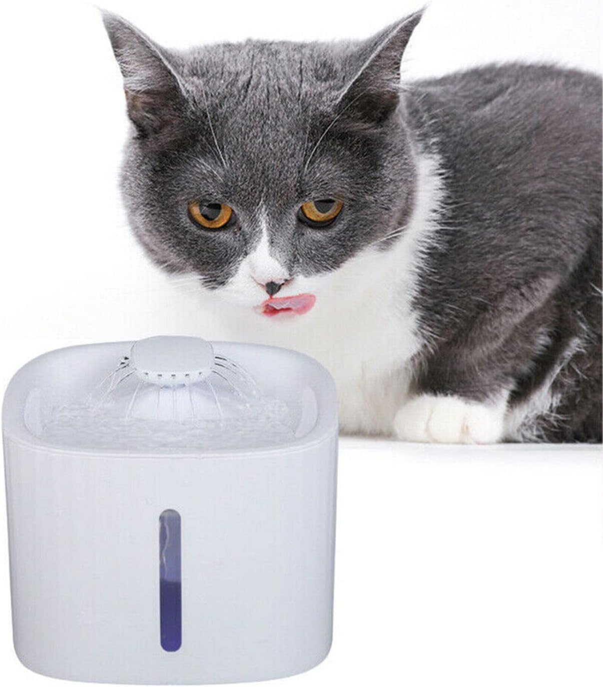 3L LED Automatic Electric Pet Water Fountain+11Filter Cat Drinking Dog Fountain Water Dispenser