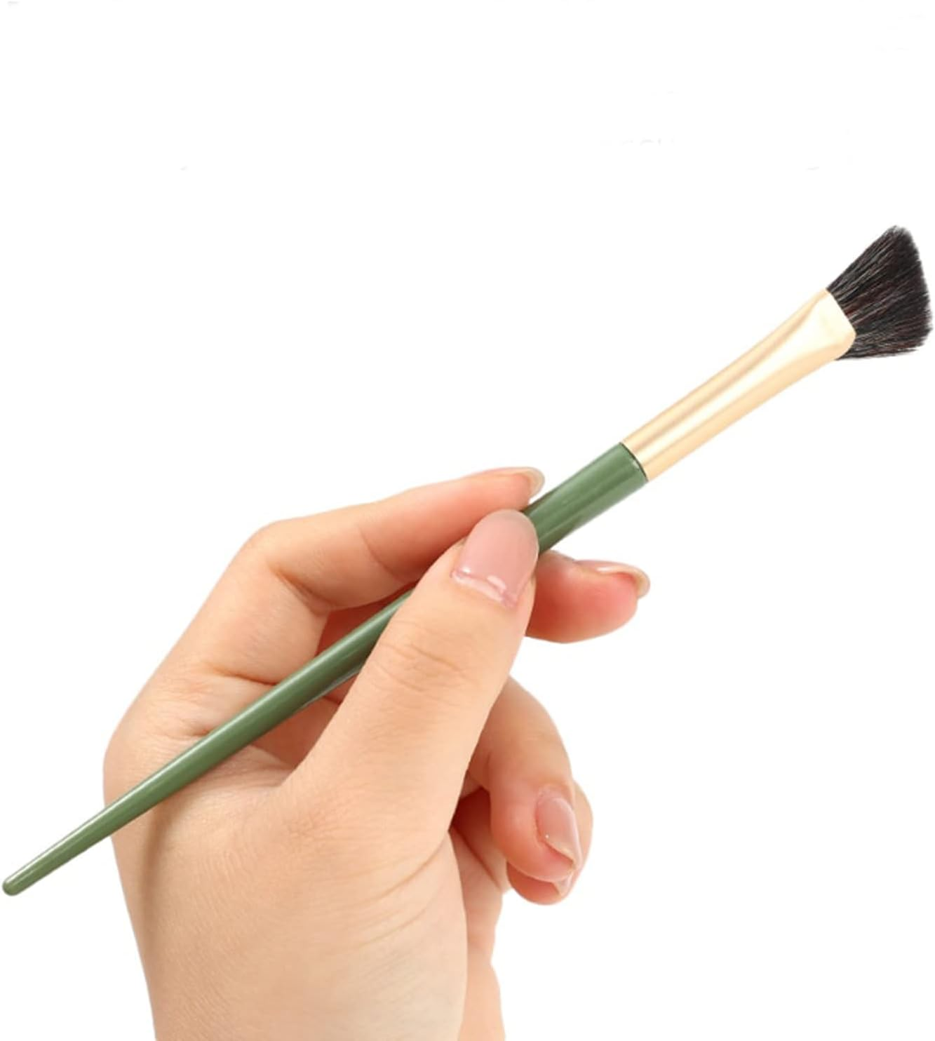 Half Fan-Shape Nose Shadow Brush,Angled Contour Makeup Brush,Professional Highlighter Blush Make up Tools,2Pcs image number 3