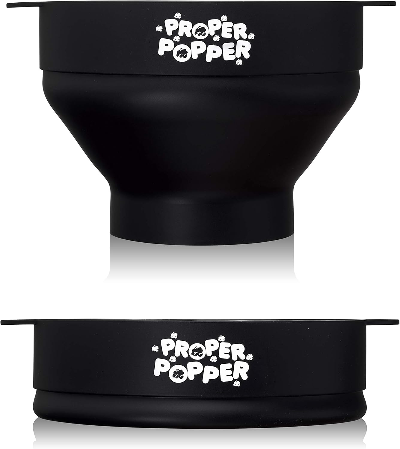 The Original Proper Popper Microwave Popcorn Popper, Silicone Popcorn Maker, Collapsible Bowl BPA Free & Dishwasher Safe - (Black) - Green image number 7