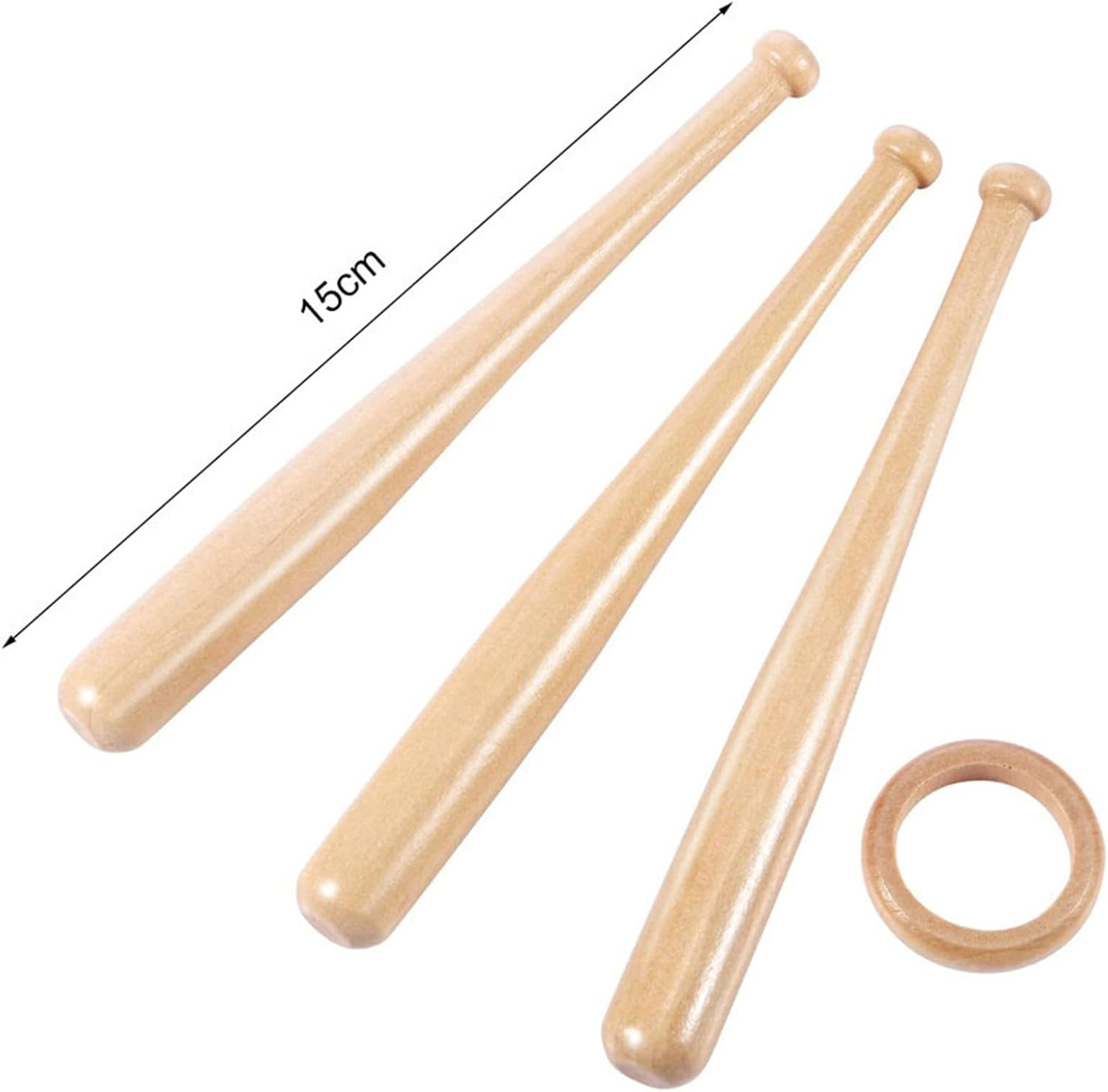 Baseball Stands for Display, Wooden Baseball Bats Display Stand Baseball Display Baseball Stands for Display for Tables for Kids and Sports Lover (Log) image number 6