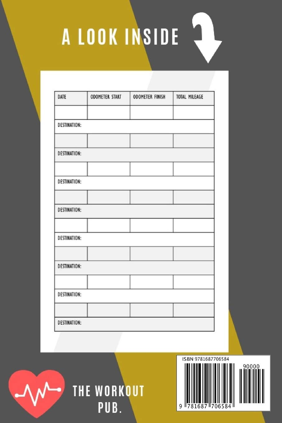 Vehicle Mileage Log Book: Ideal for Self-Employed / Buisness Owners: Mileage Book 1000 Entries: Compact Design Suitable for Glovebox Small Bag Storage