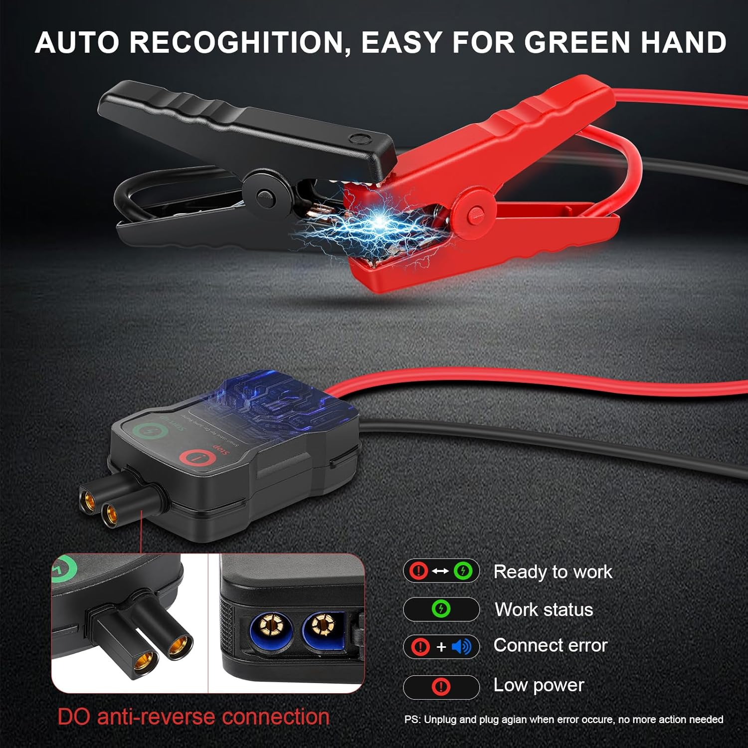 Aryee Jump Starter 6000A Peak 12V 27000Mah Portable Car Auto Jump Starter Power Pack for up to 5.0L Gas & 2.0L Diesel Engines Portable Power Bank Charger with Type-C