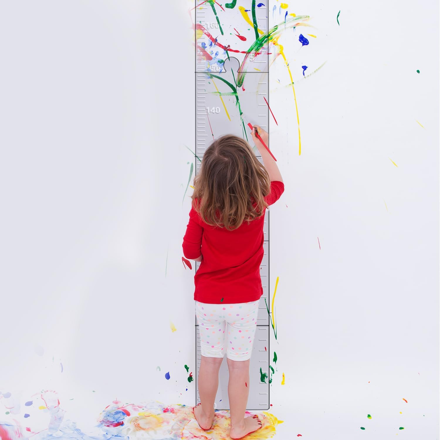 Puzzle Mirror Growth Chart, 47.24X7.09In Acrylic Growth Chart Mirror for Wall Height Measuring Mirror Kids Height Wall Chart Mirror for Nursery Wall Decor image number 5