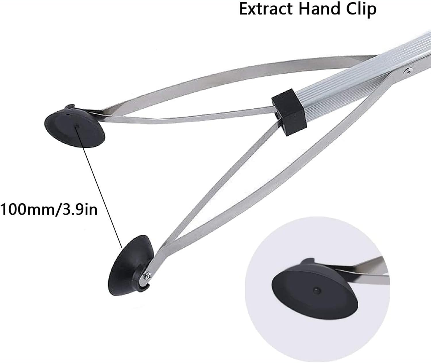 Yotsuba Grabber Reacher Tool, 80Cm Foldable Grabbers for Elderly, Lightweight Extra Long Handy Trash Claw Grabber, Mobility Aid Reaching Assist Tool for Trash Pick Up, Nabber, Litter Picker, Arm Extension (Blue) image number 2