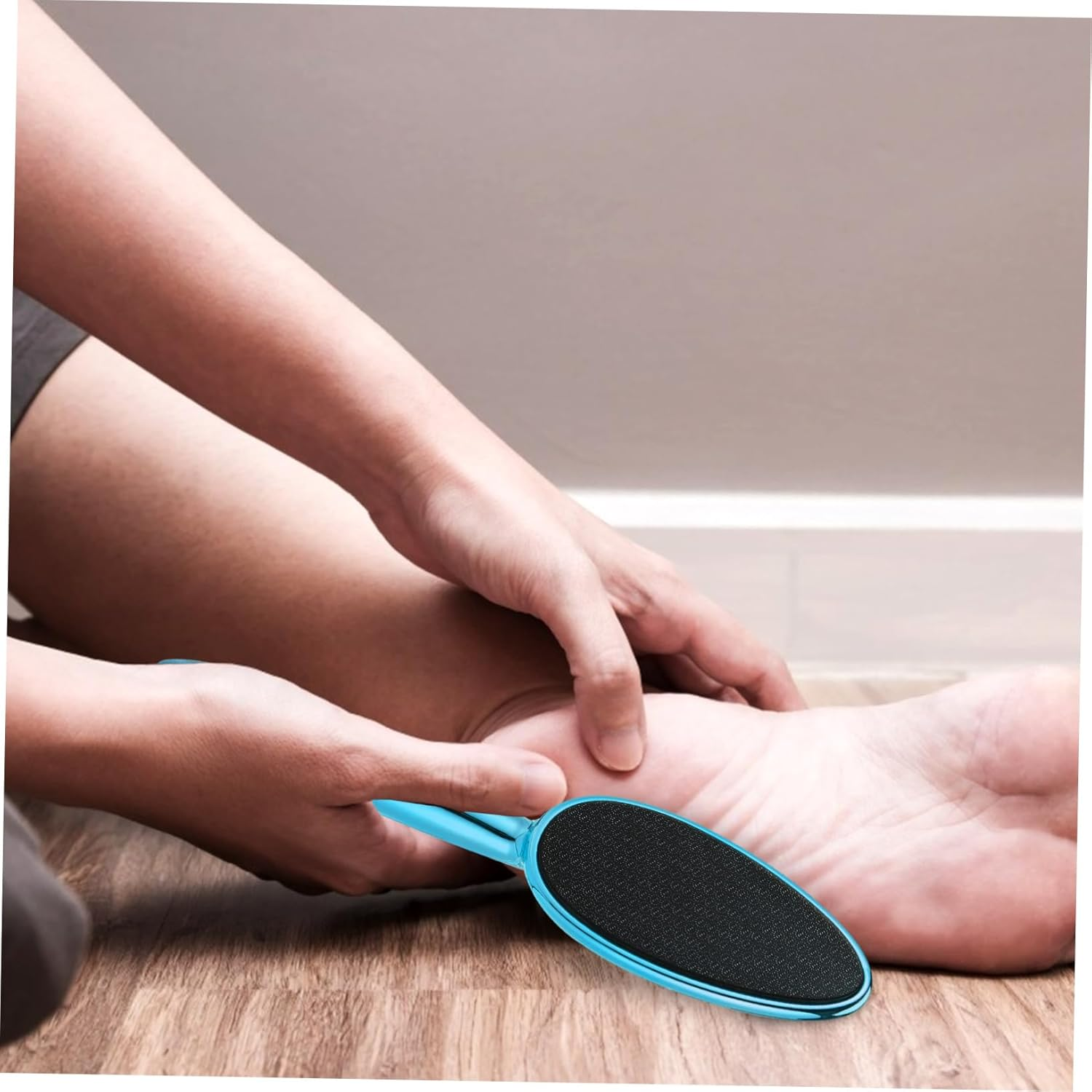 Healvian Nano Glass Callus Remover Foot File Peacock Blue Pedicure Tool for Hard Skin Removal Portable Foot Rubbing Tool image number 5