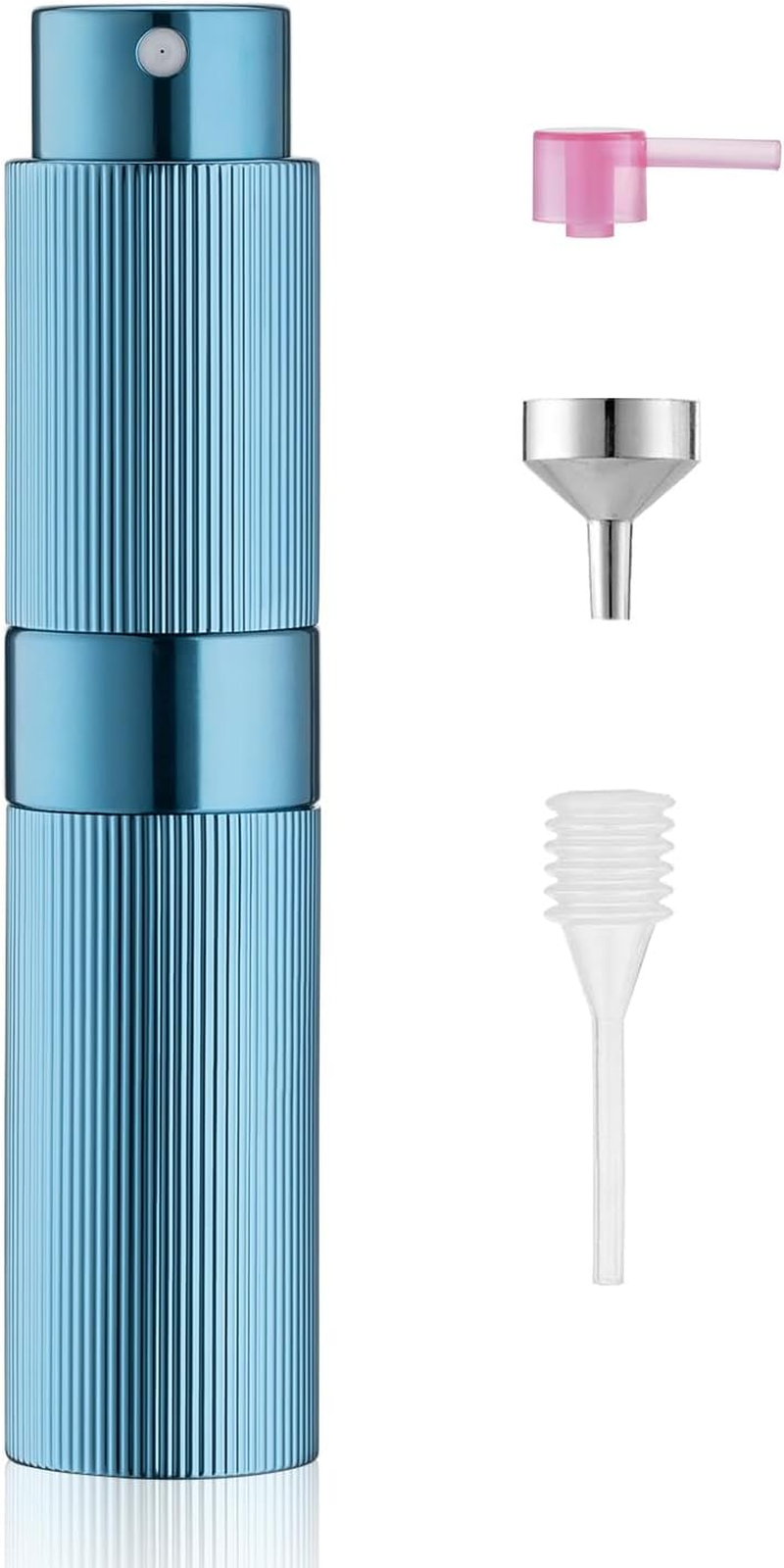 LISAPACK 8Ml Perfume Atomizer Spray Bottle, 1Pcs Travel Cologne Sprayer Refillable, Empty Mini Portable Perfume Dispenser (Black)