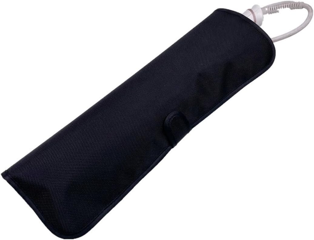 KSJEHW Heat-Resistant Mat for Curling Irons, Straighteners, Straighteners and Hair Styling Tools, 34 X 11 Cm, Black, Durable up to 450&deg;F image number 3