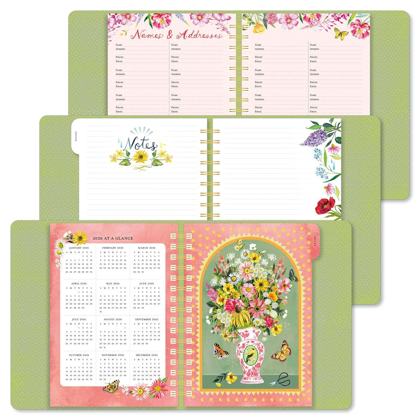 Katie Daisy 2026 Deluxe Weekly Planner: Flowers Always image number 4