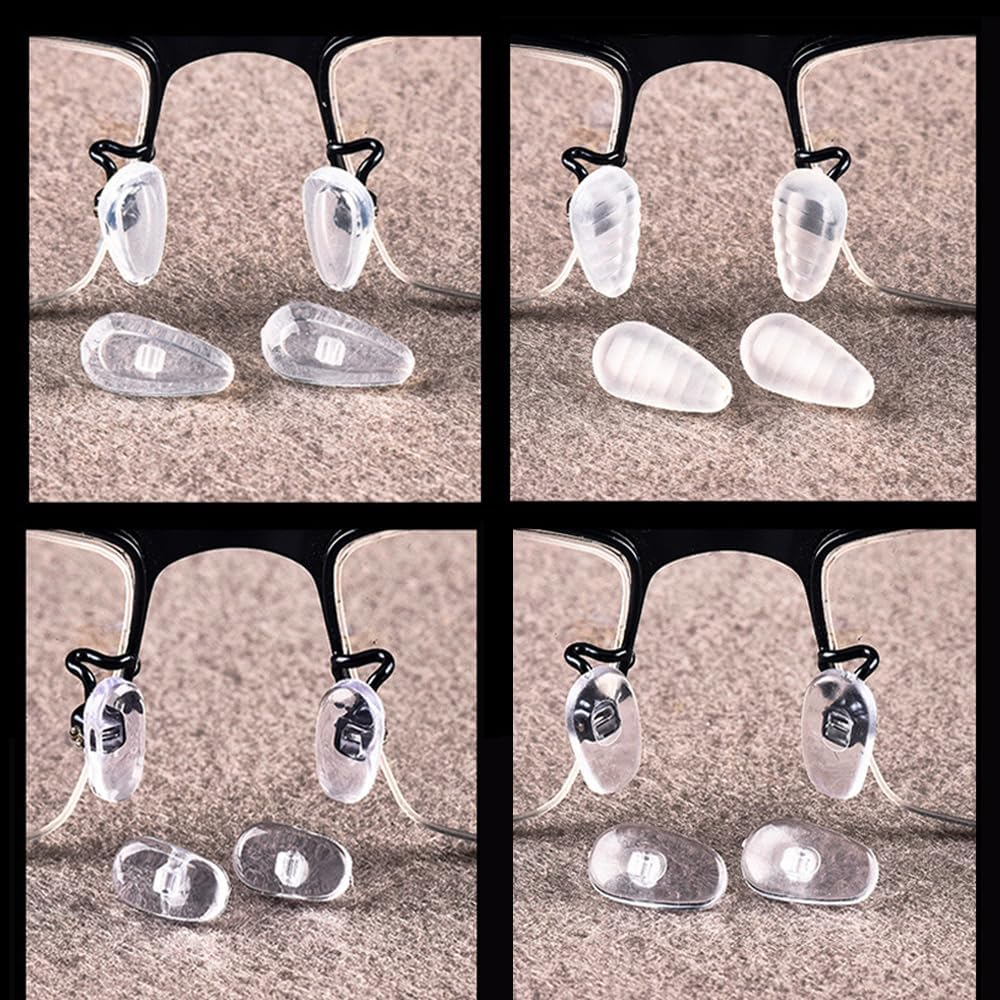 Vekol Eyeglass Nose Pads, 30 Pairs Sunglass Nose Pads Replacement Repair Tools Kit, Eyeglass Repair Kits with Eyeglass Screwdriver, Tweezers, Glasses Cloth, Small Screws for Glasses and Sunglasses (Set 1 - 30 Pairs) - Set 1 - 30 Pairs image number 3