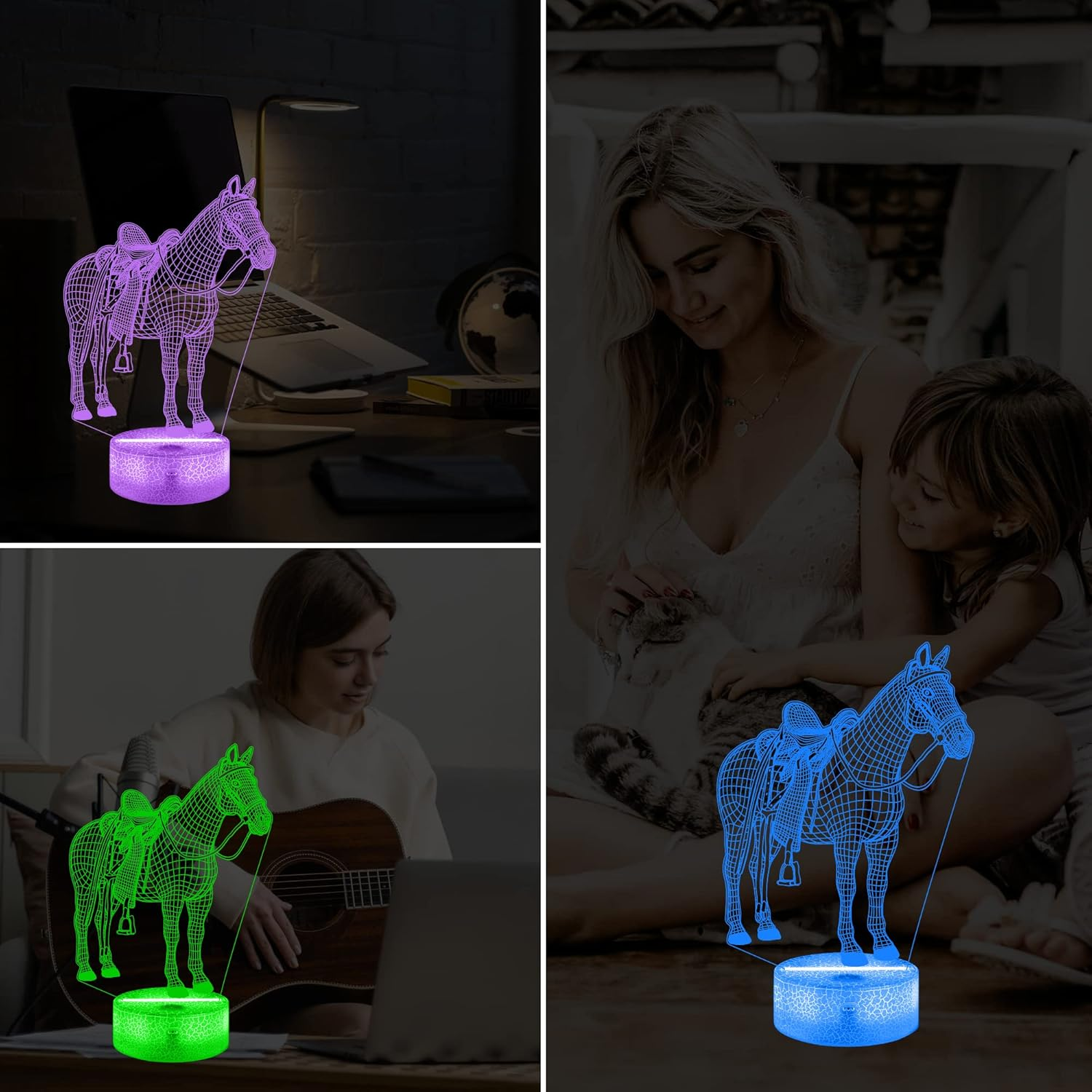 Horse Gifts for Girls, Anywin Horse Night Light with Remote Control & Timer & Dimmer for Home Decor, Gifts for Birthday, Xmas, Holidays, Back to School for Girls Kids Granddaughter Teen image number 6