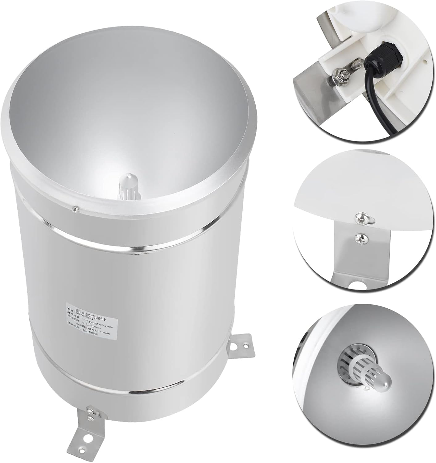 Cryfokt Meteorological Stations Hydrology Stations Simple Stainless Steel Rainfall Measurement Monitoring Tool for National