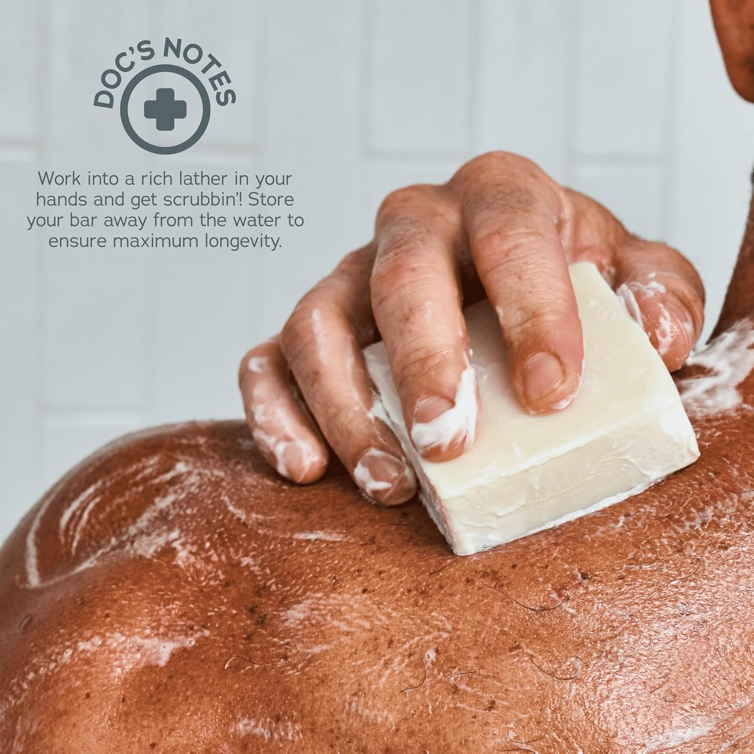 Dr. Squatch Men'S Natural Bar Soap Made from Natural Oils - 3 Pack - Cold Process Soap with No Harsh Chemicals - Moisturizing Unscented with Shea Butter &ndash; 5Oz, 3 Pack image number 2