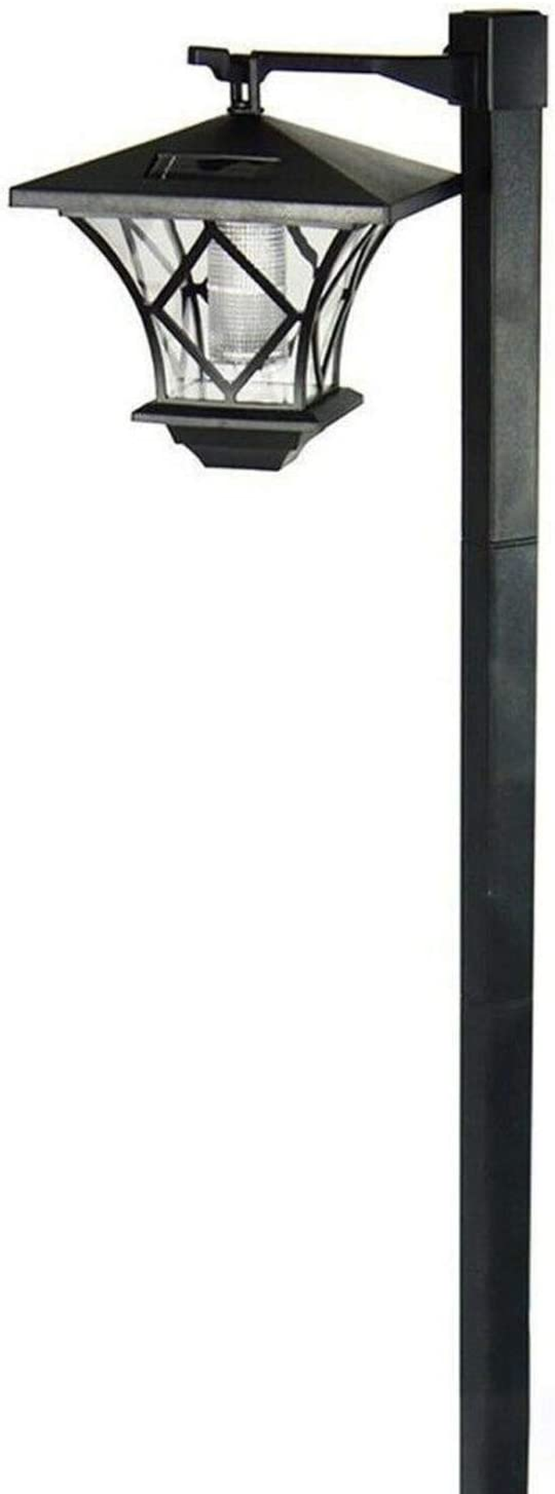 Dovhmoh 1.5M LED Solar Powered Garden Lamp Post - Decorative Waterproof Outdoor Lantern Lights for Pathway, Driveway, Yard, Porch image number 1