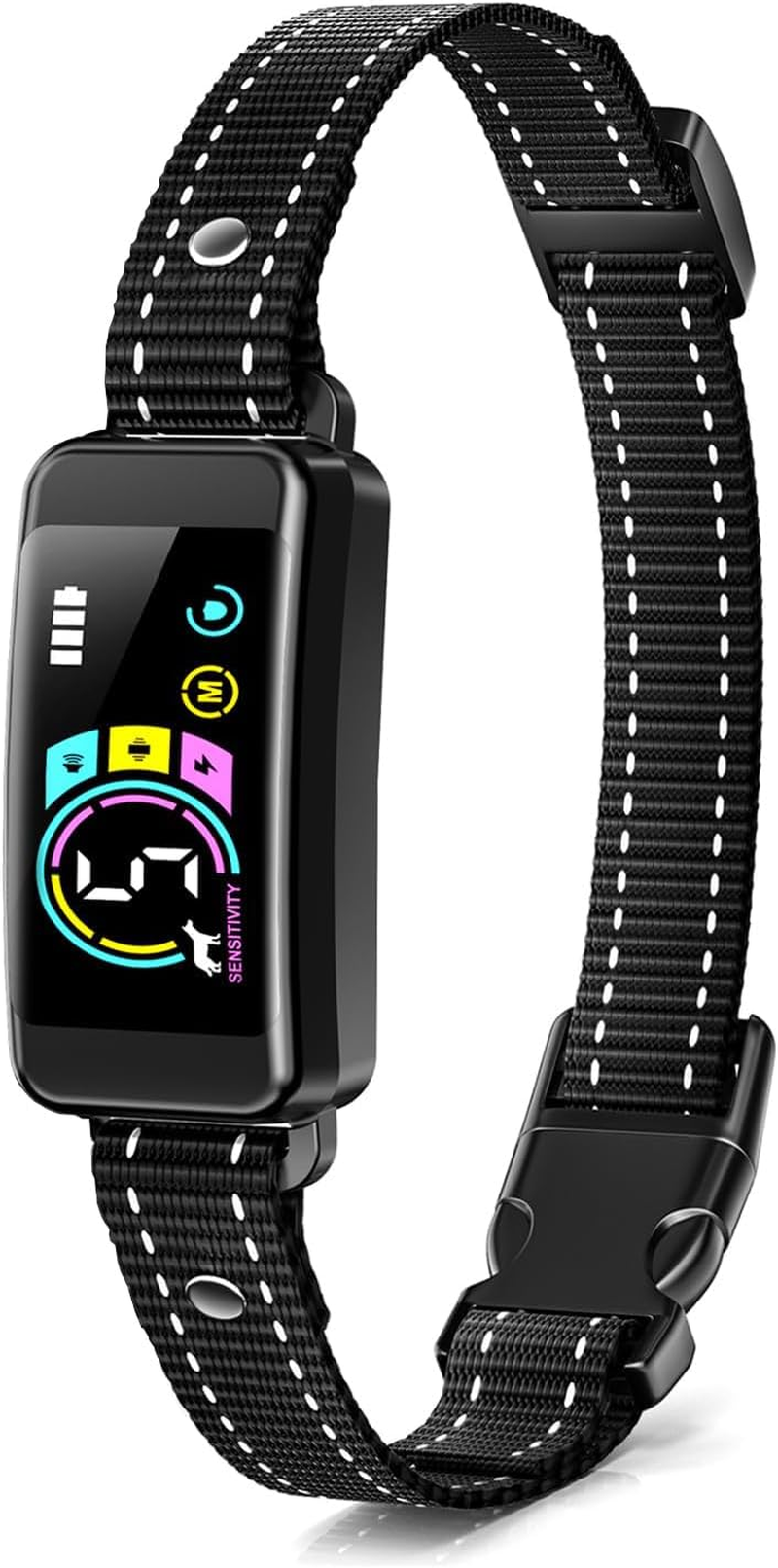 Quixnova Dog Bark Collar for Large Medium Small Dogs, Rechargeable Training Collar with Beep Vibration Shock Collar with 5 Adjustable Sensitivity, anti Barking Device for Dogs image number 3