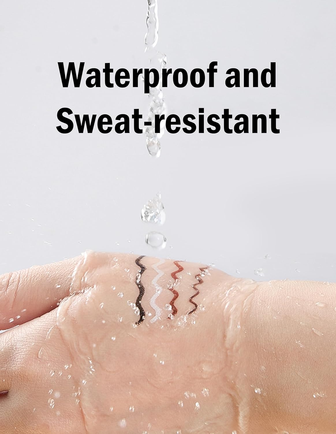 Erinde Braun Gel Eyeliner, Waterproof and Long-Lasting Eyeliner Brown Soft & Silky Eye Liner, Highly Pigmented Eye Make-Up, Smudge-Proof, Precise Eyeliner Vegan, Suitable for Beginners #02 image number 2