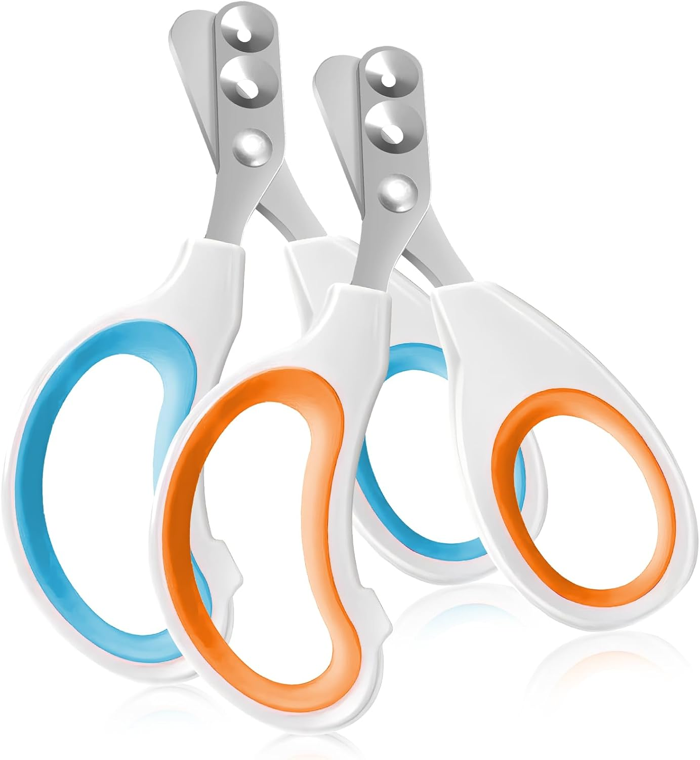 2 Pcs Cat Nail Clipper & Cat Claw Trimmer Set - Dual Hole Design for Safe & Precise Grooming, Professional Cat Claw Clippers for Cats, Kittens, Dogs, Puppies, Rabbits, Birds & Hamsters image number 6