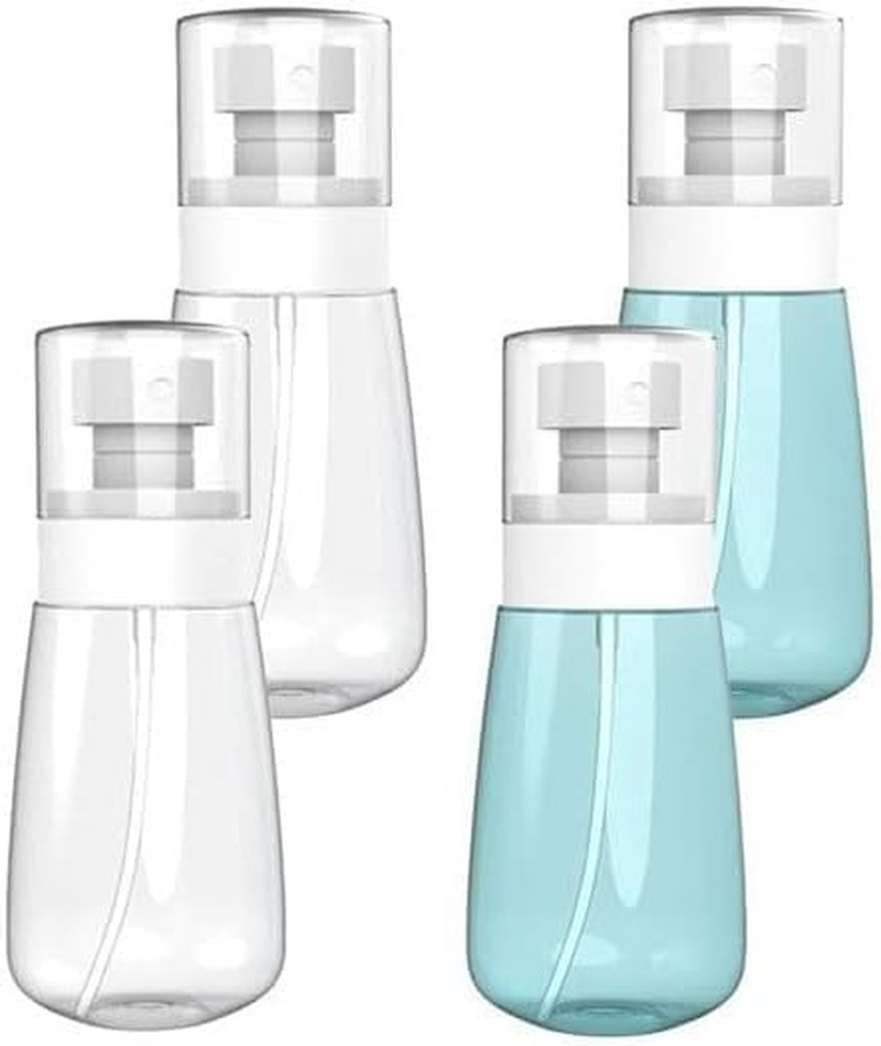 Travel Size Spray Bottles, 60Ml/2Oz, Clear Plastic Fine Mist Sprayer, 4Pcs Fine Mist Mini Empty Clear Containers Water Mist Sprayer, Mini Misting Travel Spray Bottles image number 3