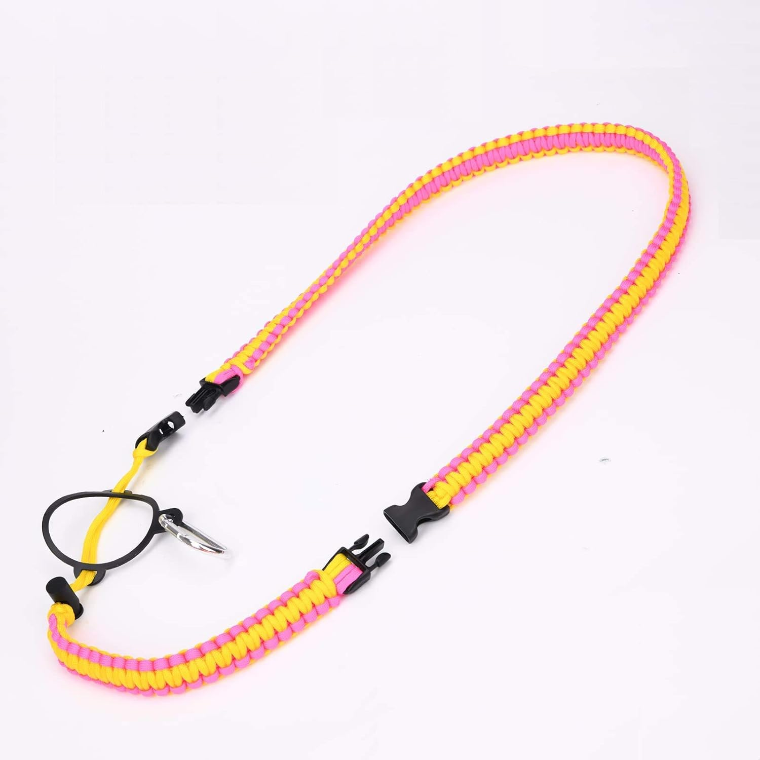 Paracord Handle with Shoulder Strap for Hydro Flask Bottle Strap - Bright Rainbow image number 6
