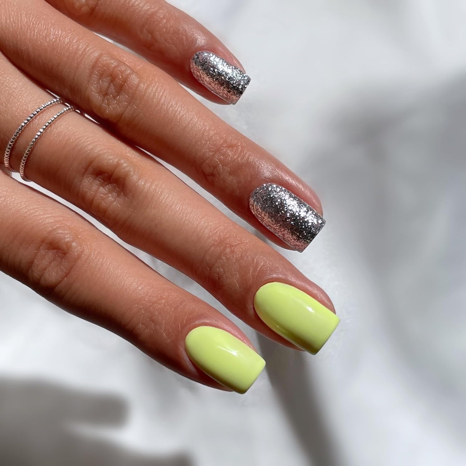 Semilac UV Nail Polish 292 Silver Shimmer 7 Ml image number 1