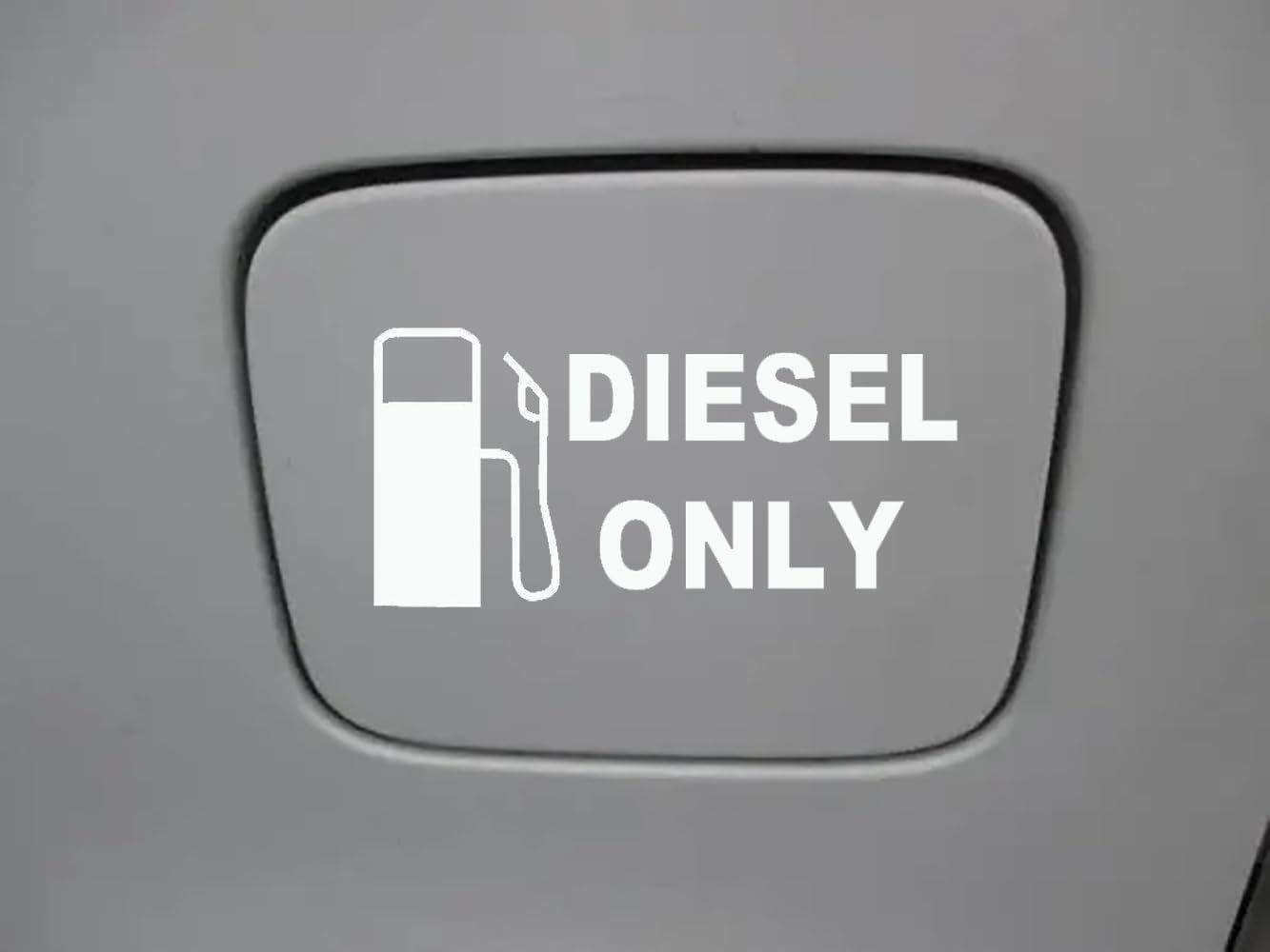XTRAYXRAY Diesel ONLY Sticker Car Fuel Tank Cover Cap Warning Decal Window Bumper Decal Sticker Suitable for Cars, Trucks 5Inch(Black)