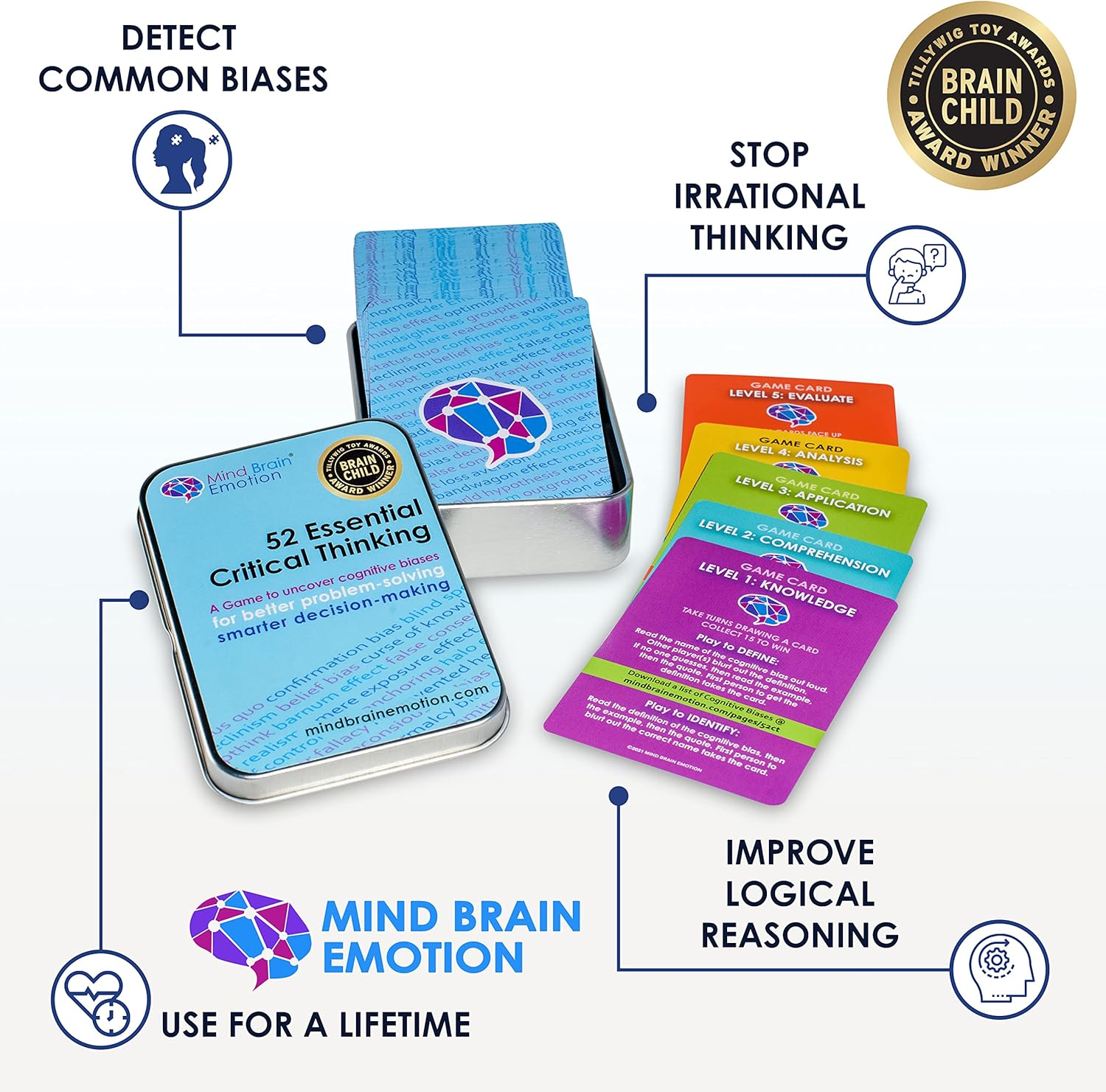 52 Essential Critical Thinking: Flash Cards for Problem Solving & Decision Making, Smart Games to Detect Cognitive Biases in Speech, Debate, Writing, Media, for Teens & Adults - by Harvard Educator image number 4