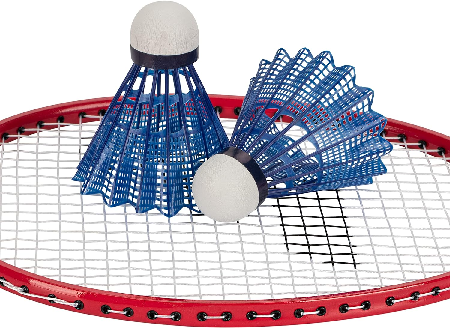Franklin Sports 2 Player Badminton Replacement Set - 2 Badminton Racquets and 2 Shuttlecocks - Adults and Kids Backyard Game image number 2