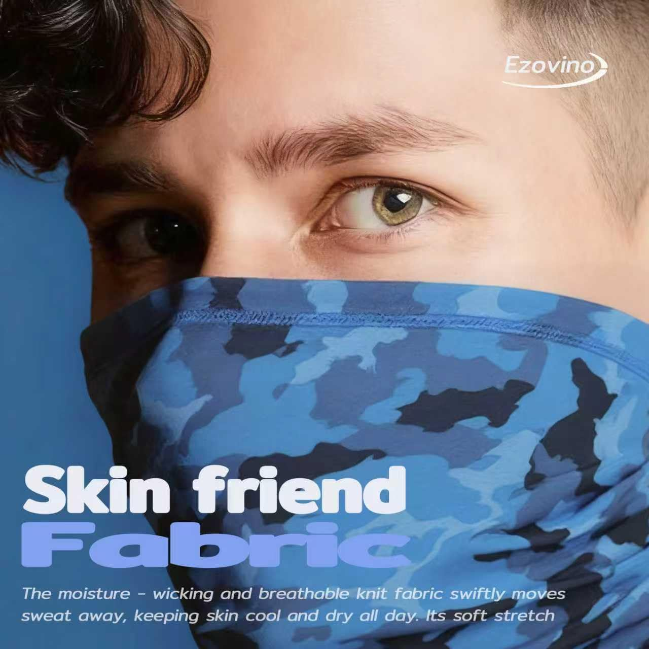 Neck Gaiter Face Mask,Sun Cooling Scarf,Balaclava Bandana Cover for Men Women - Multicoloured 03 image number 2