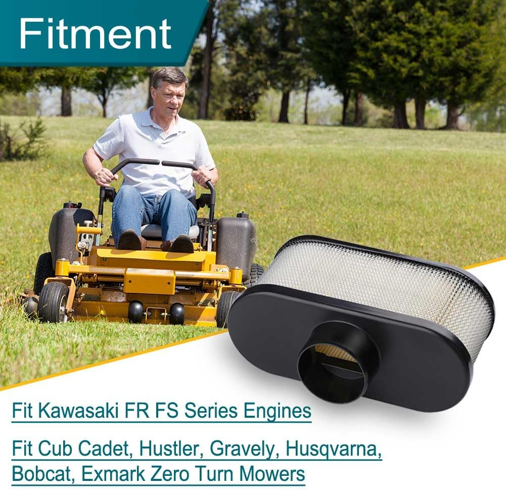 2 Pack FR691V Air Filter for Kawasaki FR651V FR730V FS481V FS541V FS600V FS651V FS691V FS730V Engine, Replace 11013-7046 Pre Cleaner 11013-0726 Air Filter image number 2