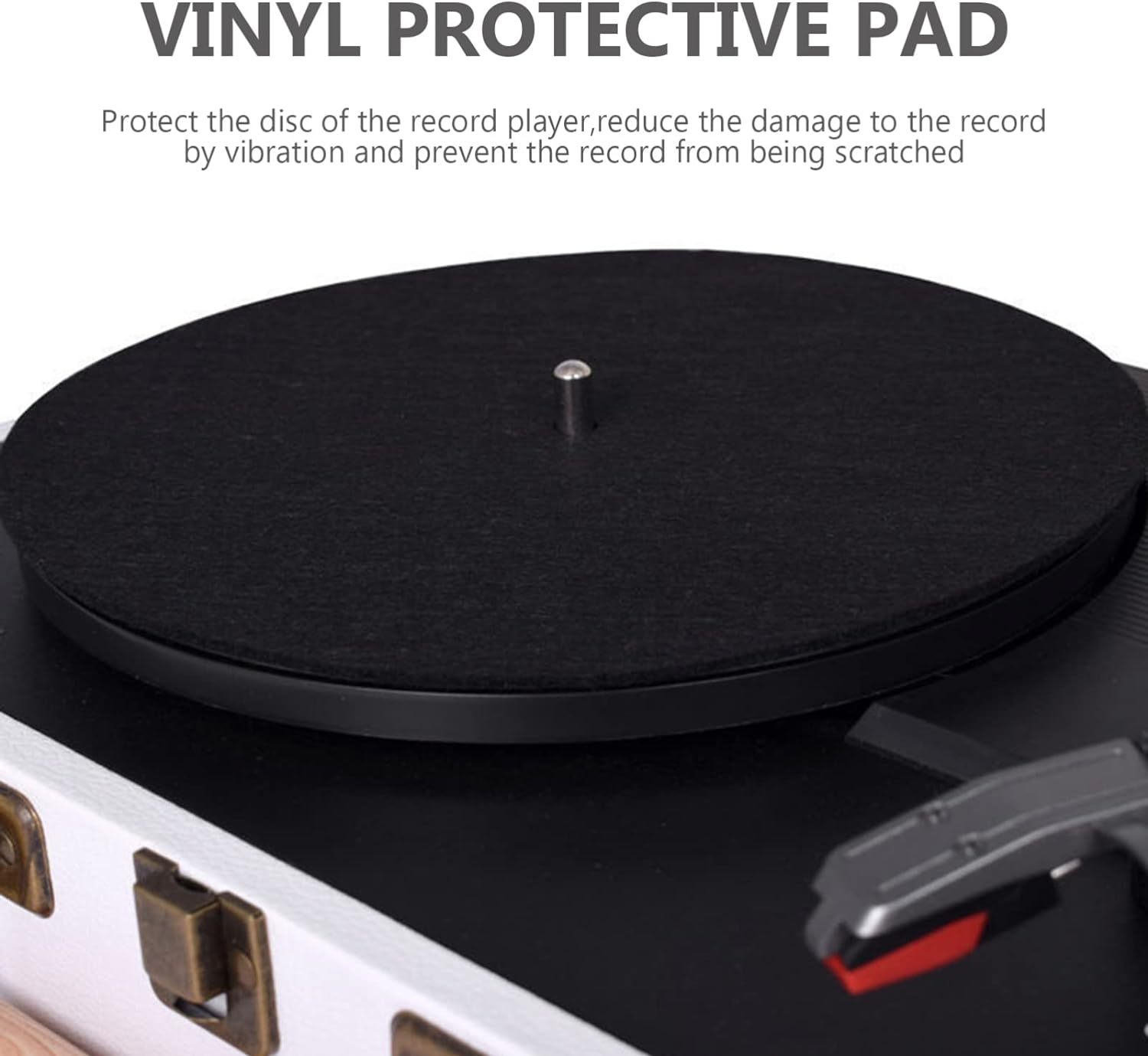 Milisten Turntable Mat 7 Inch 3Mm Thickness Felt Disc Pad Vinyl Record Mat image number 1