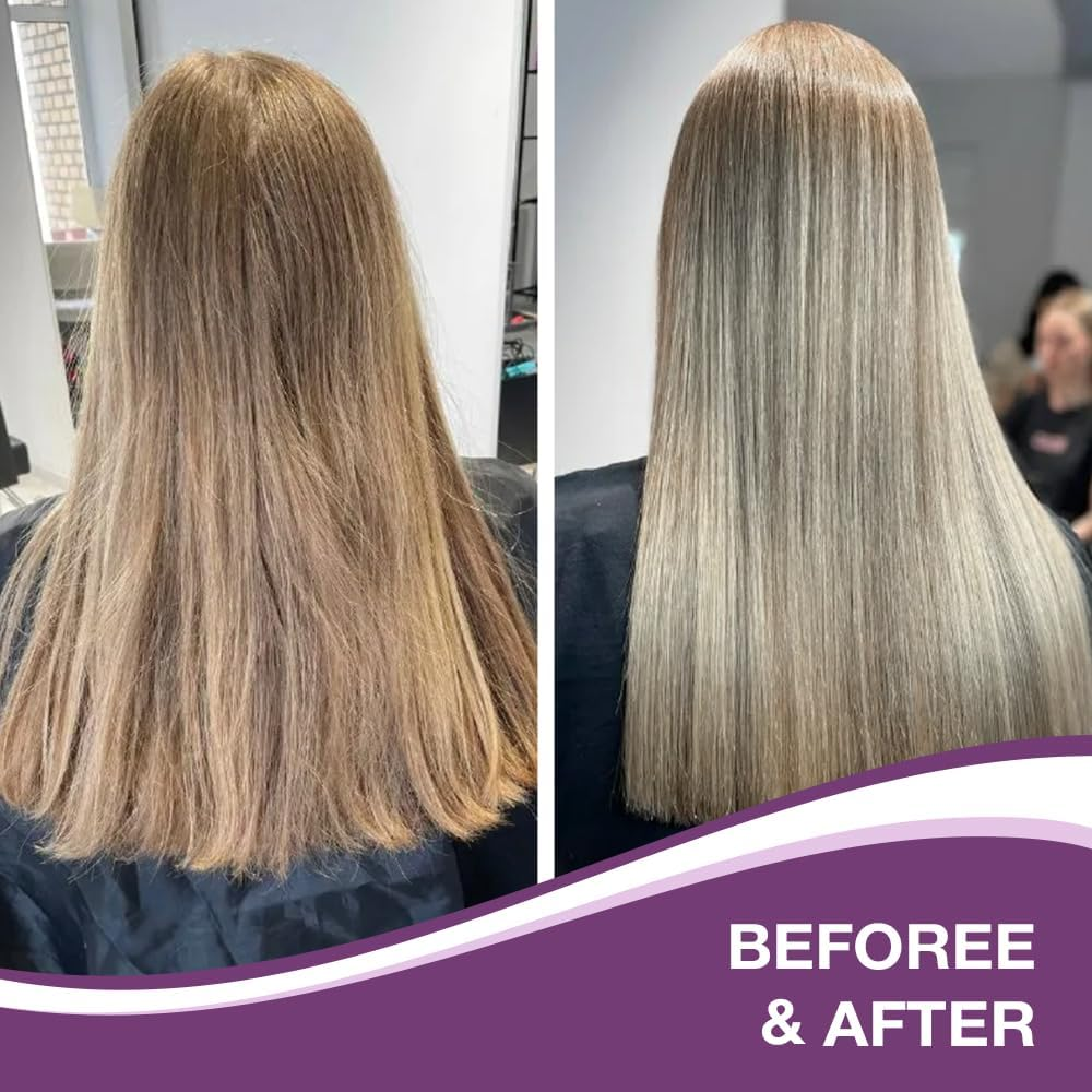 Karseell Purple Hair Maskprofessional Neutralizes Brass & Yellow Tones for Blonde Silver Gray Highlighted Hair Conditioning with Argan Oil and Collagen, 500Ml image number 3