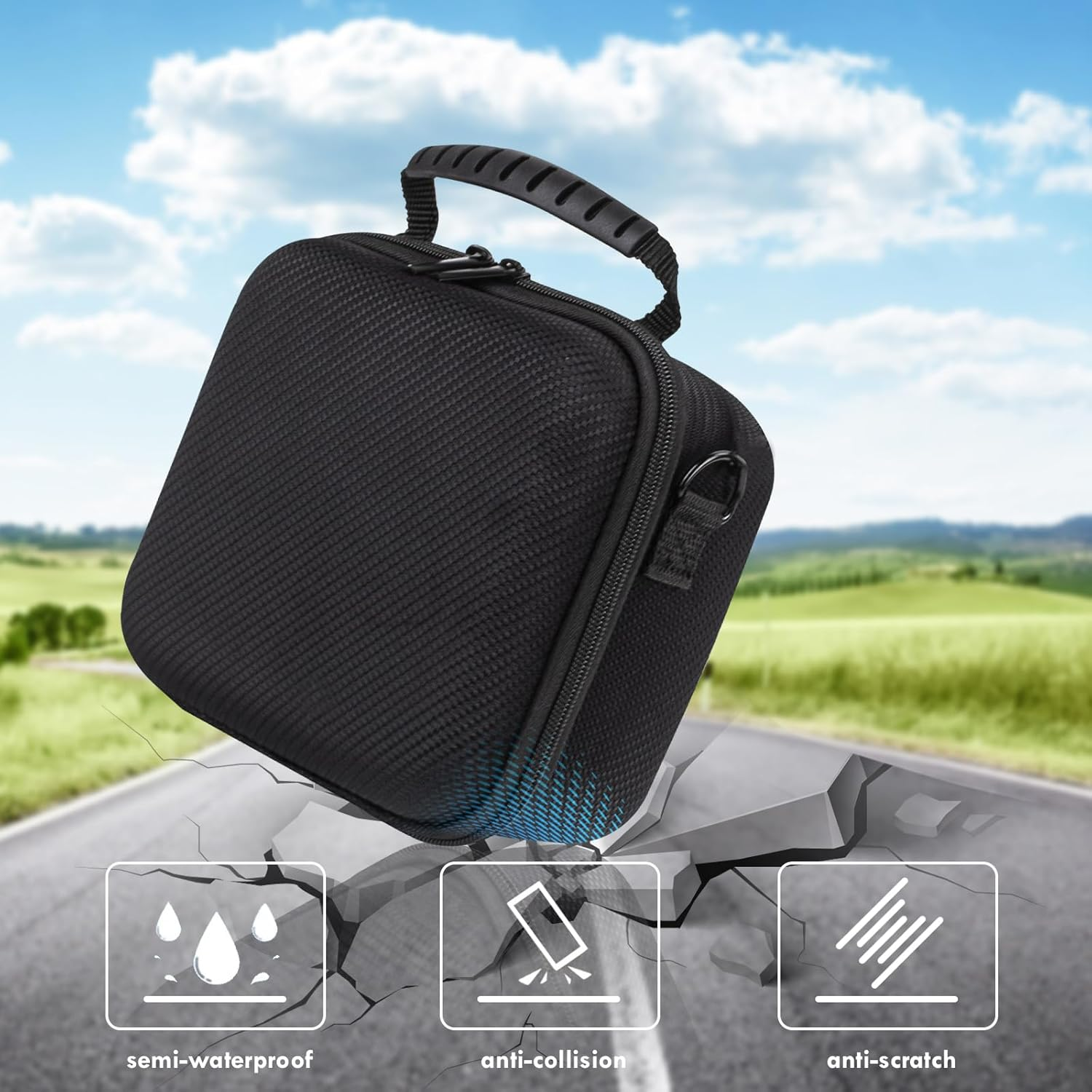 VOVMOEYA Fujifilm Wide Evo Case with Adjustable Shoulder Strap, Eva Hard Carrying Case, Camera Bag, Perfect Fit image number 3