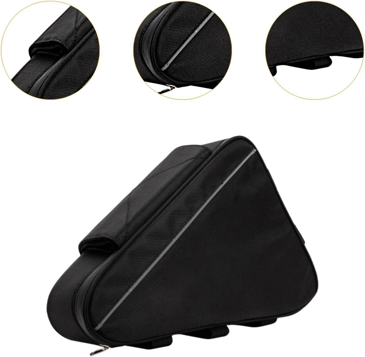 Bicycle Frame Storage Bag Electric Bike Battery Bag Practical Professional Strap on Top Tube Front Pouch for outside Riding image number 6