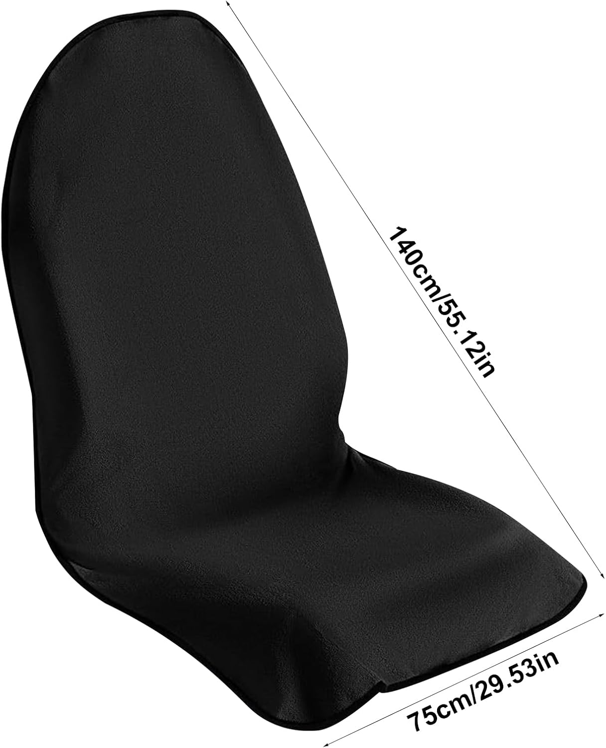 Black Car Seat Cover for Post Gym Workout Running Swimming Beach and Hiking Universal Fit Anti-Slip Bucket Seat Protector for Cars Suvs and Trucks(Color:Black) image number 1