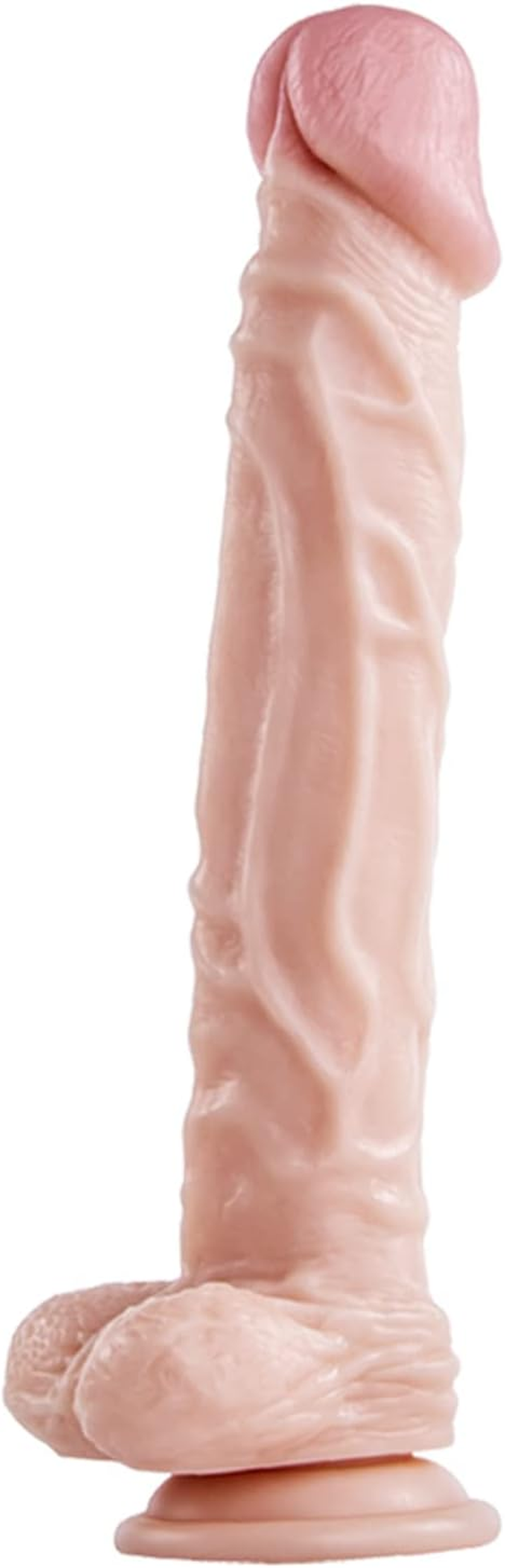 SHEQU 10'' Dildo with Suction Cup- Dong with Balls Fake Penis Adult Sex Female Massage Masturbation Toys(Jackey'S Power Dick) image number 1