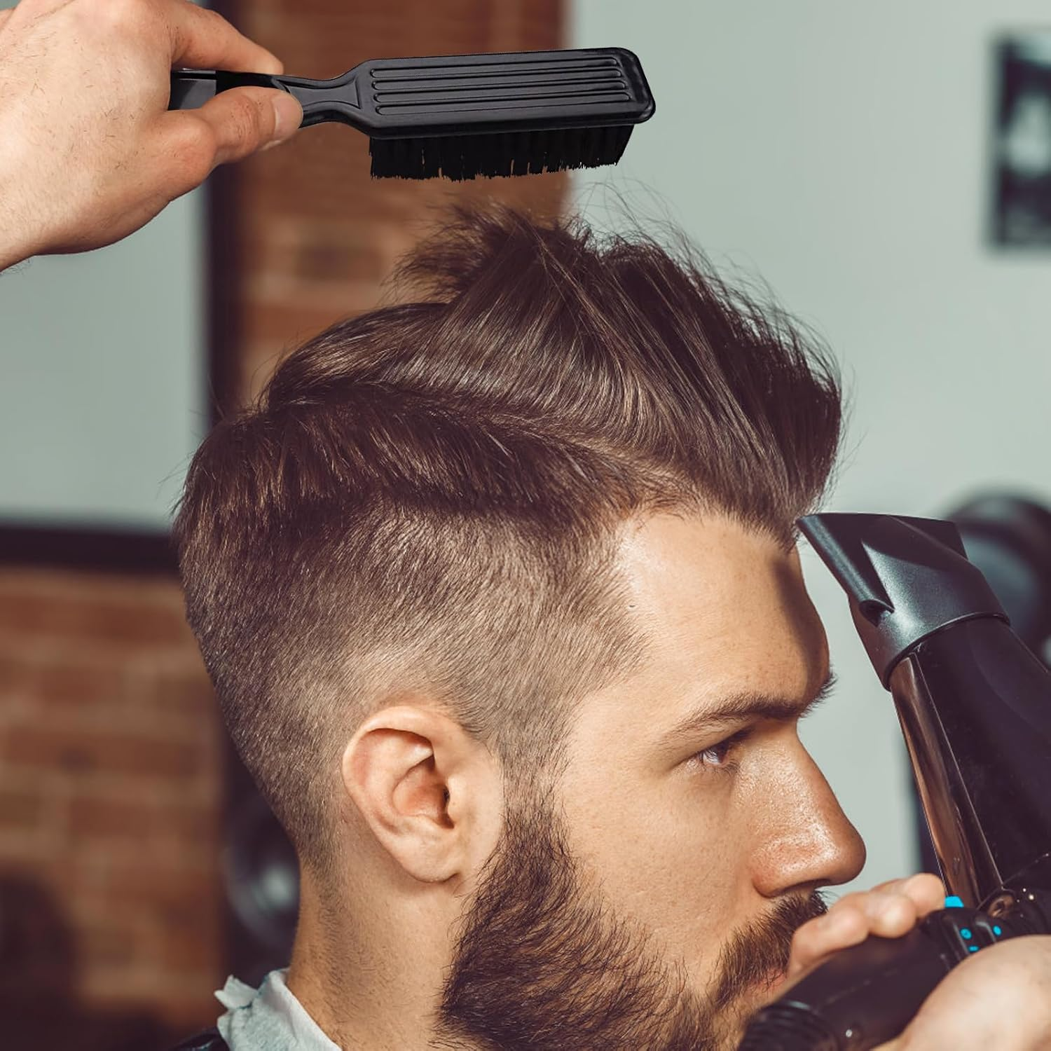 RTRTGS 2 Pieces Hair Clipper Cleaning Brush, Blade Cleaning Brush, Nylon Brush Nail Brush, Trimmer, Hairdressing Cleaning Brush, Tool image number 2