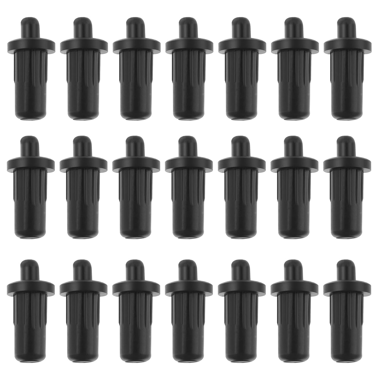 SG Store 50Pcs 25X11X7.5Mm Cabinet Door Repair Pins Plastic Telescopic Pins Furniture Fittings Connector for Bedroom Garden Kitchen Doors Windows Black image number 6