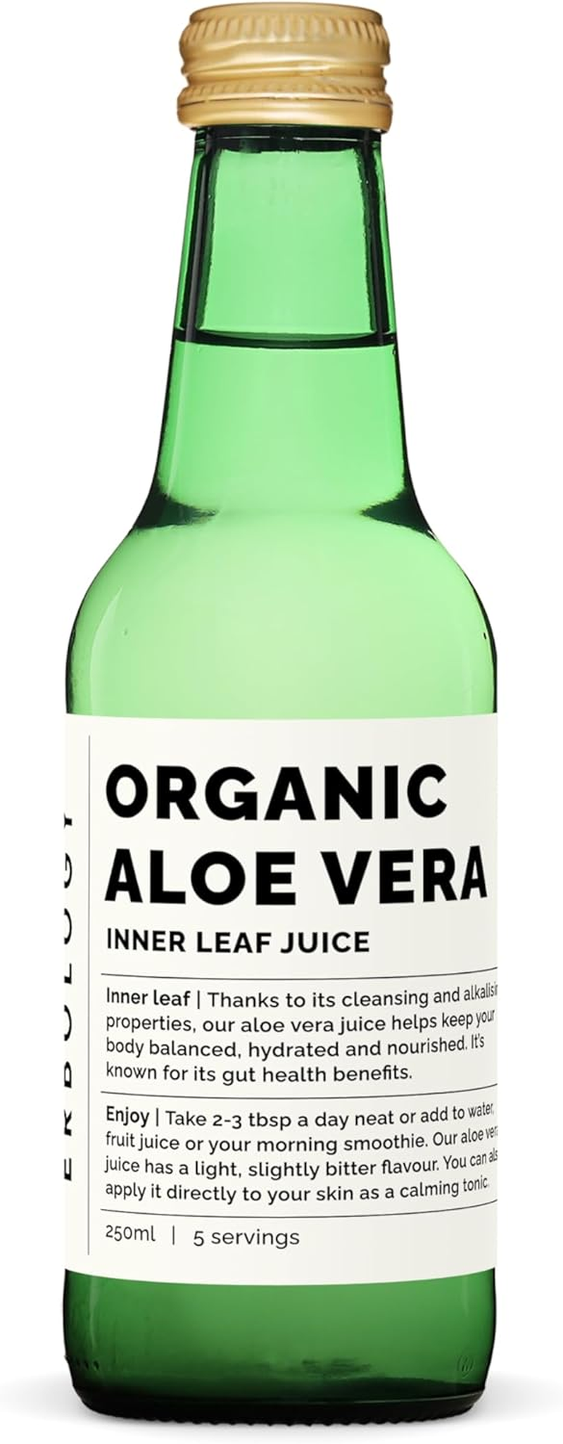 100% Organic Aloe Vera Juice 250Ml - Supports Immunity & Gut Health - Straight from Farm in Spain - Undiluted - No Added Sugar or Artificial Preservatives - Non-Gmo - Recyclable Glass Bottle image number 3