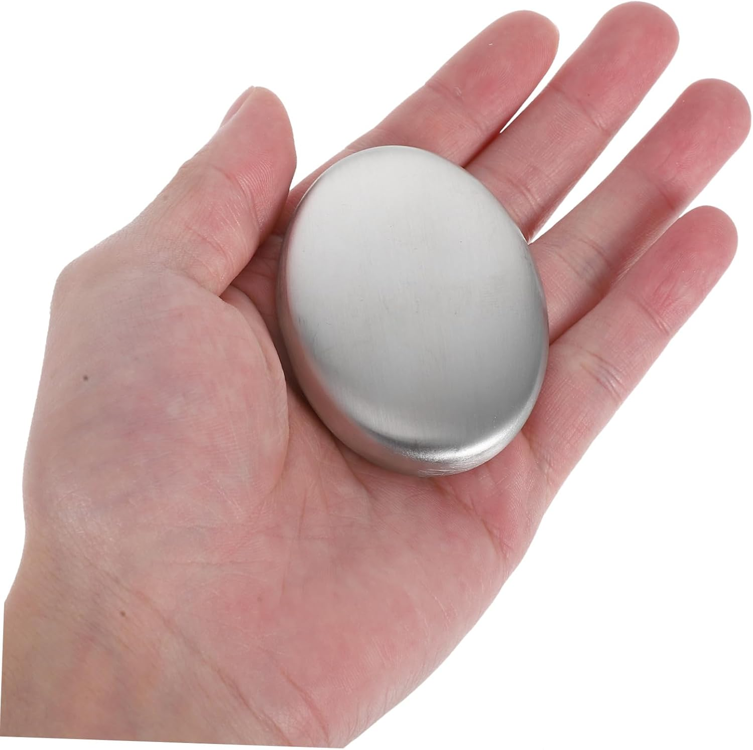 Hoement Odor Removing Stainless Steel Soap Bar for Hands Odor Absorber Soap Small Metal Easy to Clean Dishwasher Safe image number 3