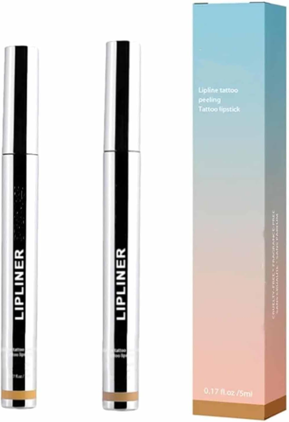 Boulari Lip Stain and Liner, Peel off Long Lasting Waterproof Lip Tint (01#+02#) image number 1