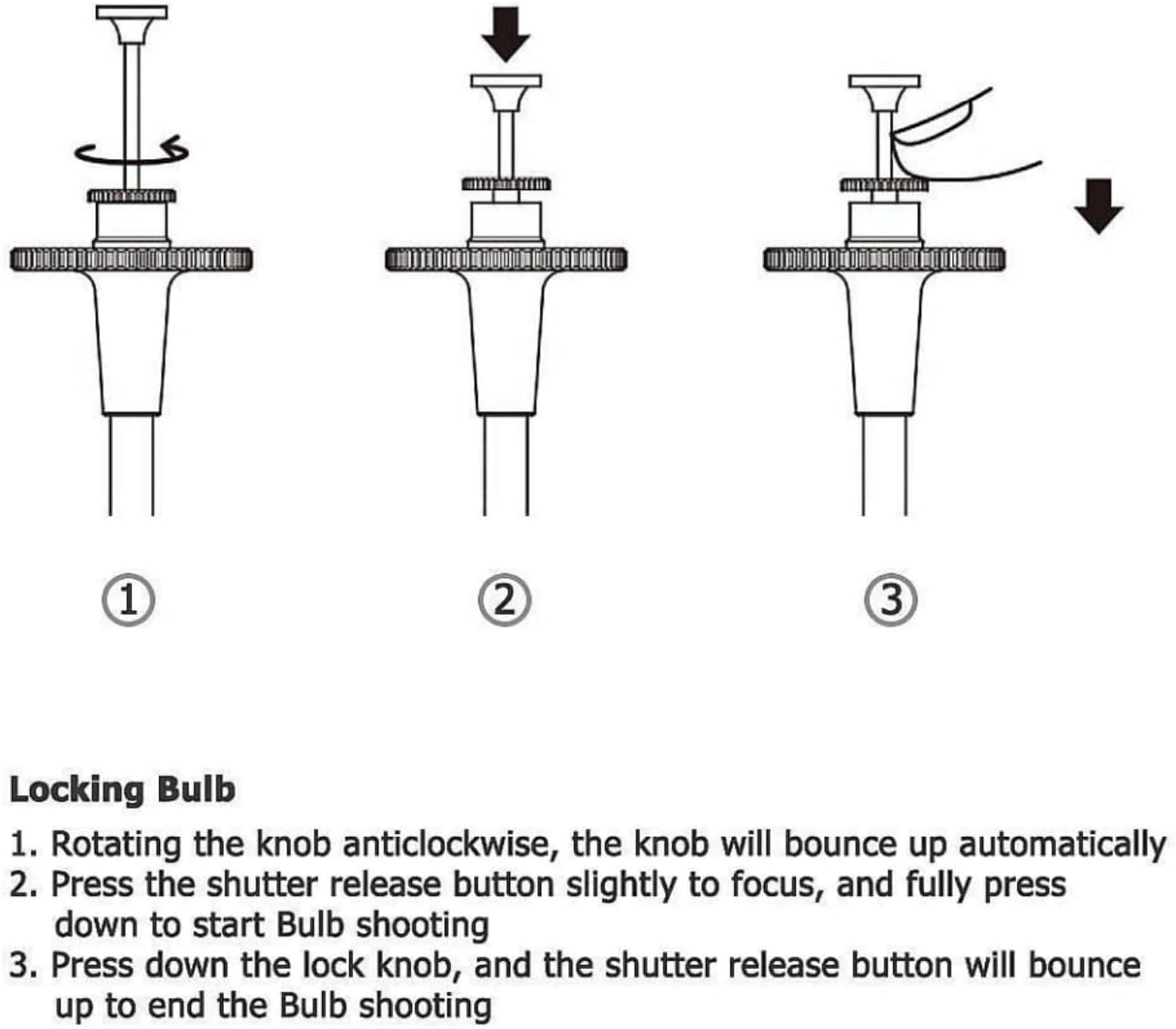 WADY Mechanical Shutter Release Threaded Vibration Shutter Release Cable Lock Mechanical Remote Shutter Trigger for Dslr/Mirrorless Cameras Durable Metal Construction (40CM) image number 6