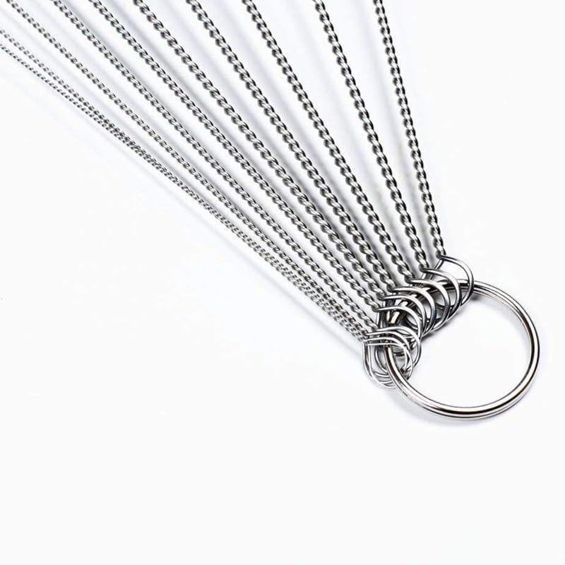 10Pcs Straw Cleaner Brush Set,8 Inch Pipe Cleaner with Key Ring, 2-24Mm Diameter Nylon Bristles for Straw Brush, Bottle, Espresso Machine, Dishwasher Safe, Hard to Reach Spaces Cleaning image number 4