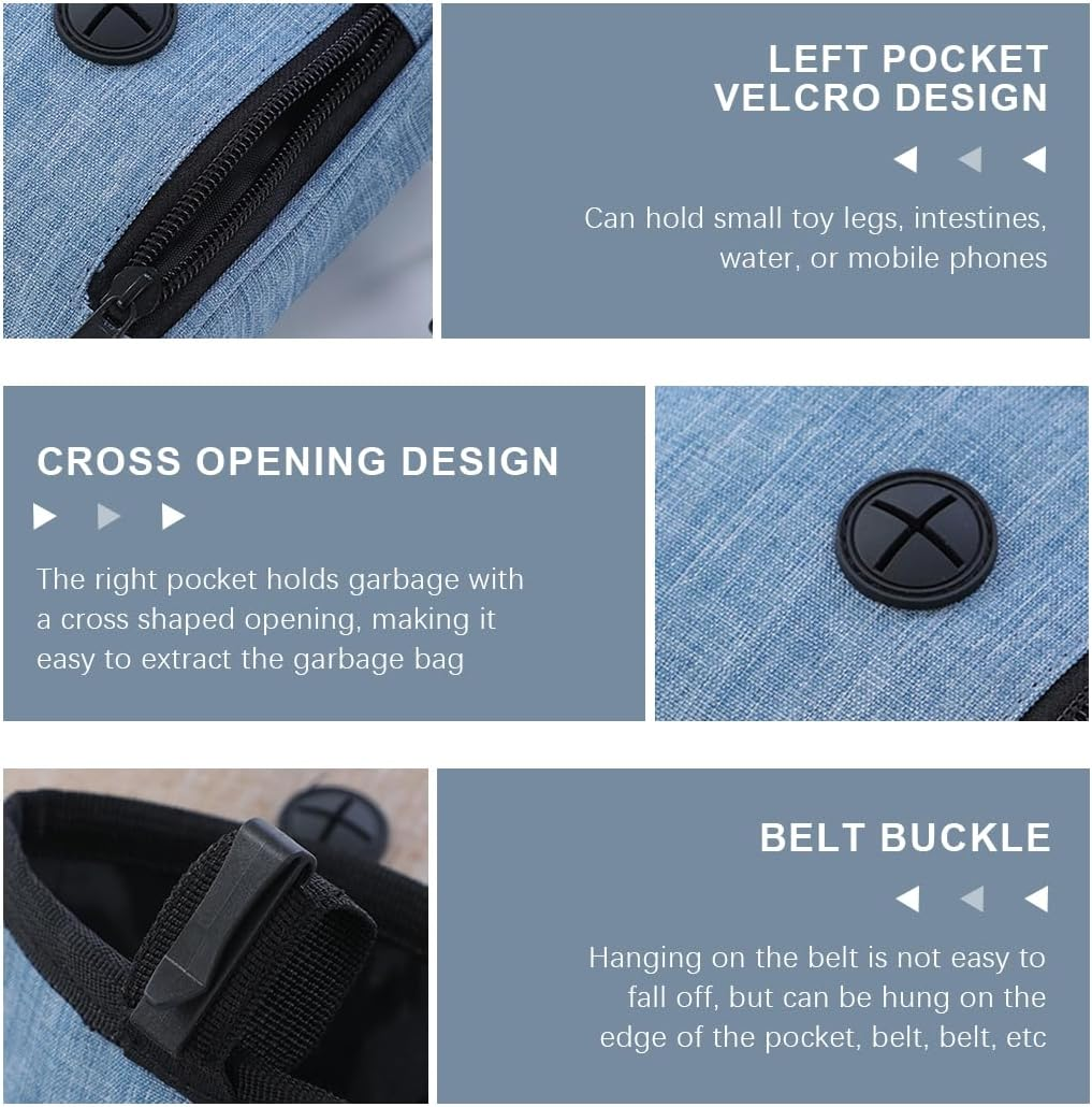 Dog Treat Pouch, Dog Training Treat Pouch, Dog Treat Pouch, Hands-Free Treat Bags, Dog Training Treat Bag with Poop Bag Dispenser and Adjustable Waistband image number 1