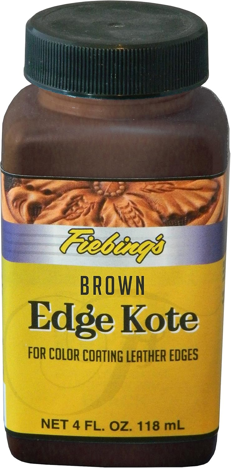 Fiebing&rsquo;S Edge Kote Black and Brown, 2-Pack - Color Coats Leather Edges - 4 Oz image number 3