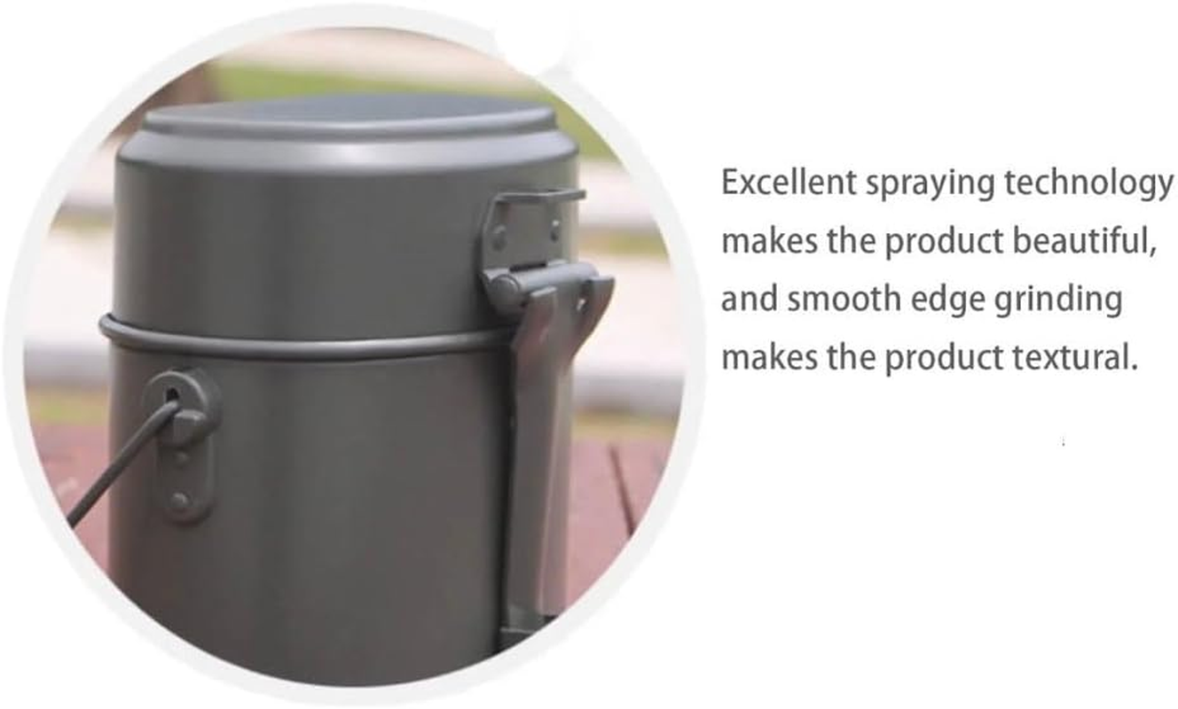Outdoor Portable Cookware Set for Camping & Hiking - Army Mess Kit, Military-Grade Cooking Gear image number 3